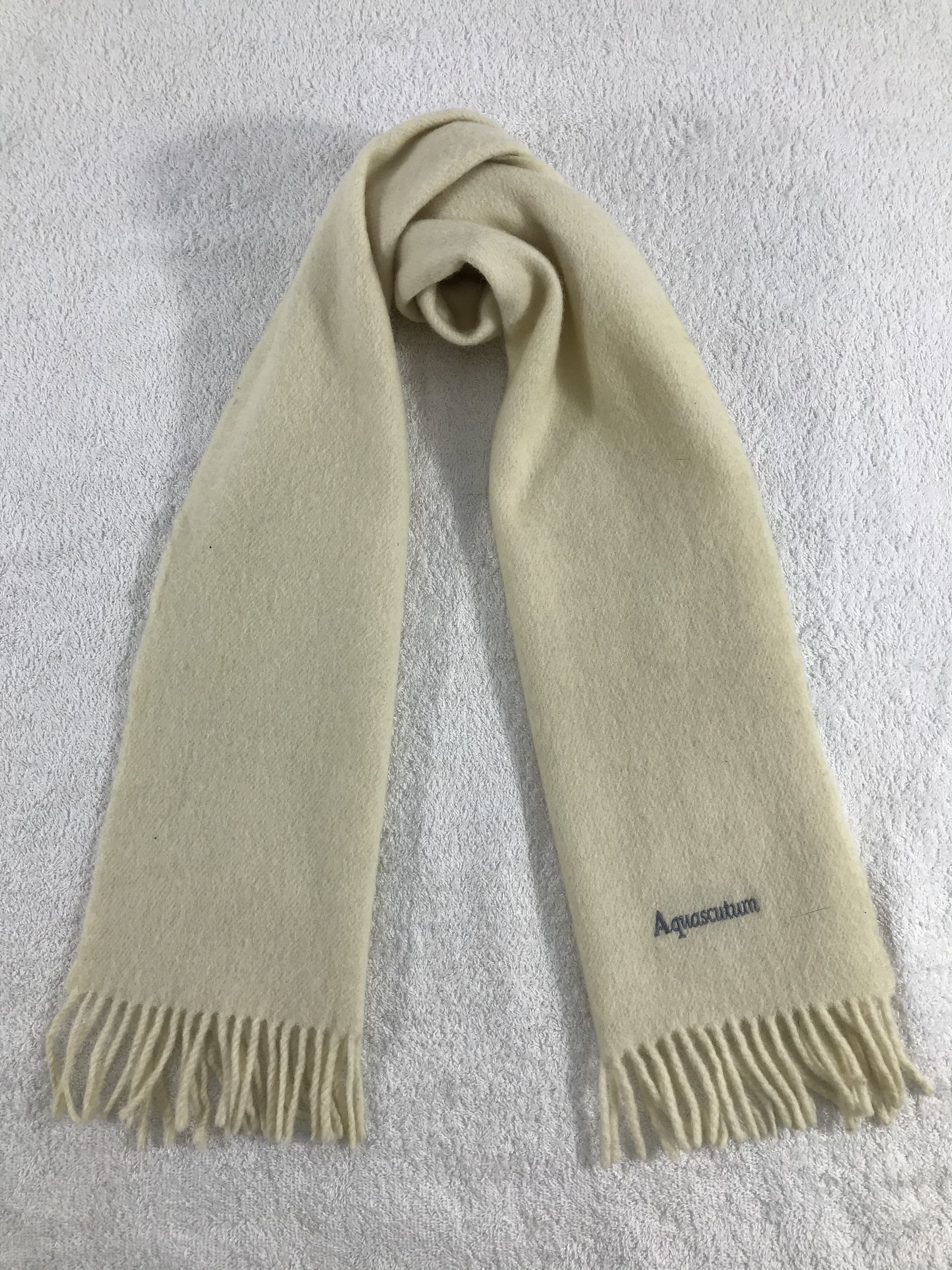 Aquascutum Vintage Aquascutum Scarf/Muffler/Neckwear MF662 Size ONE SIZE - 1 Thumbnail