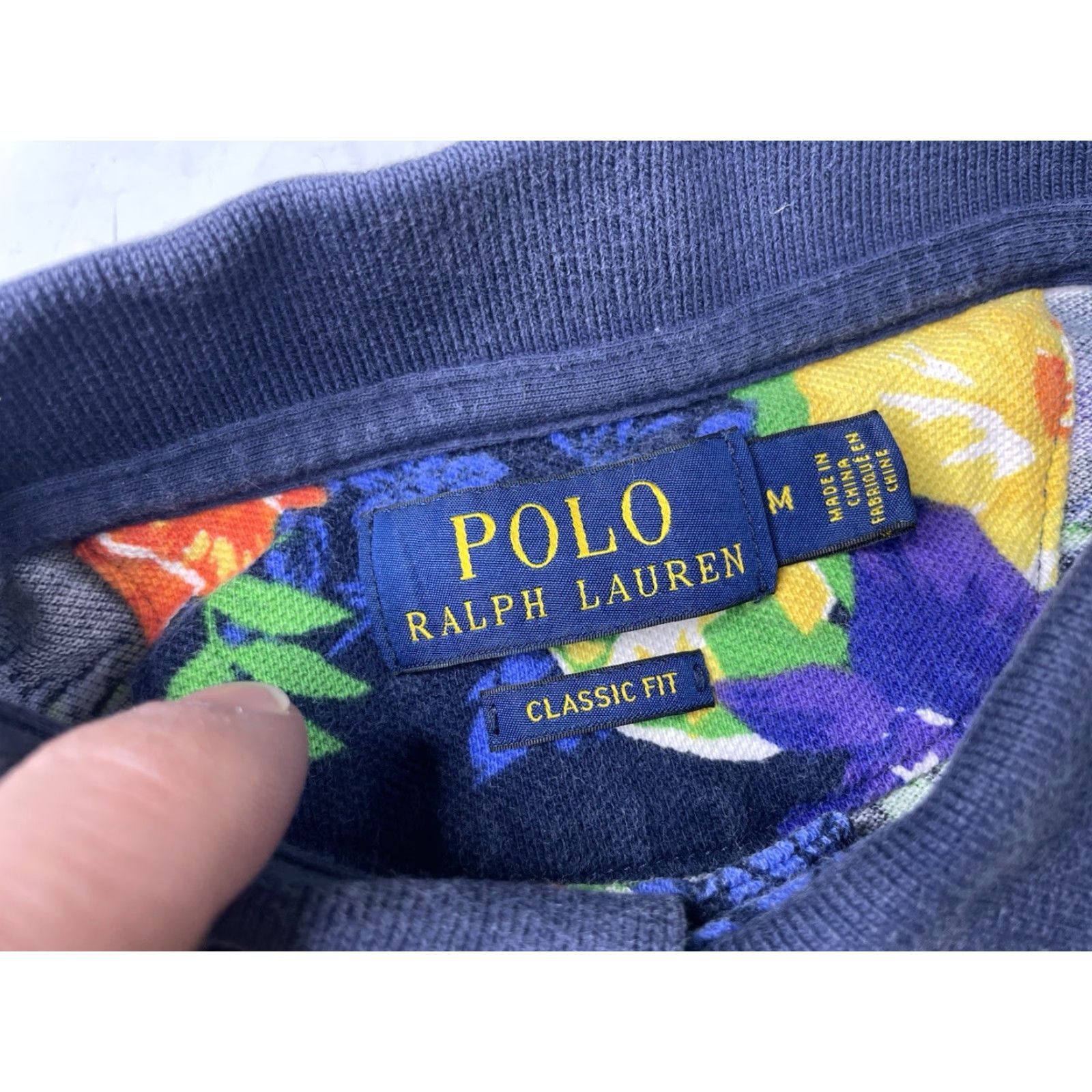 Polo Ralph Lauren Polo Ralph Lauren Polo Shirt Golf Mens Blue Floral Knit Short Sleeve Medium Tropical Size US M / EU 48-50 / 2 - 3 Thumbnail