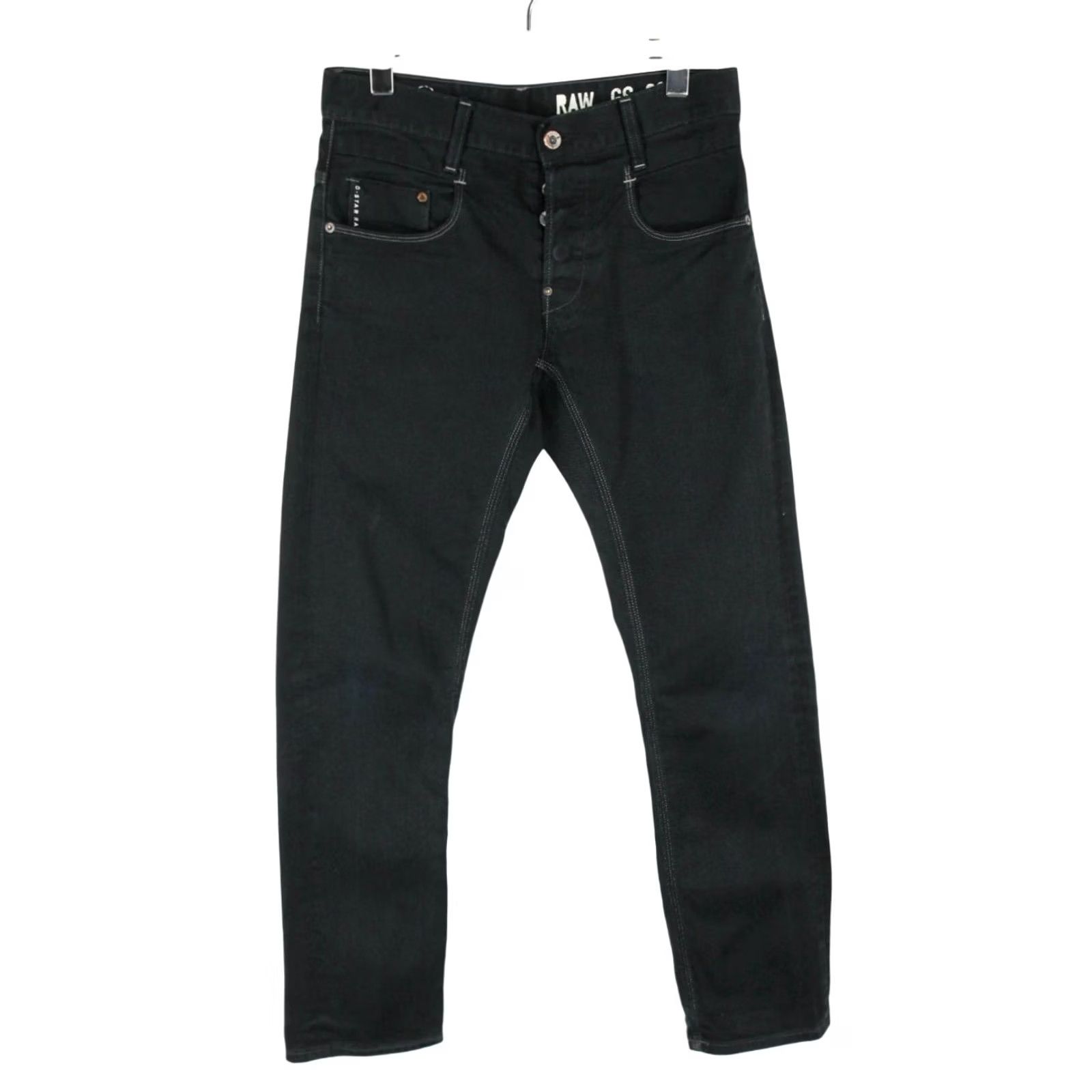 G-Star G-STAR New Radar Slim Jeans Men's W31/L32 Button Fly Dark Blue Jeans Slim Men W31 L32 Blue 90s Style Odds Mens Size US 31 - 2 Thumbnail