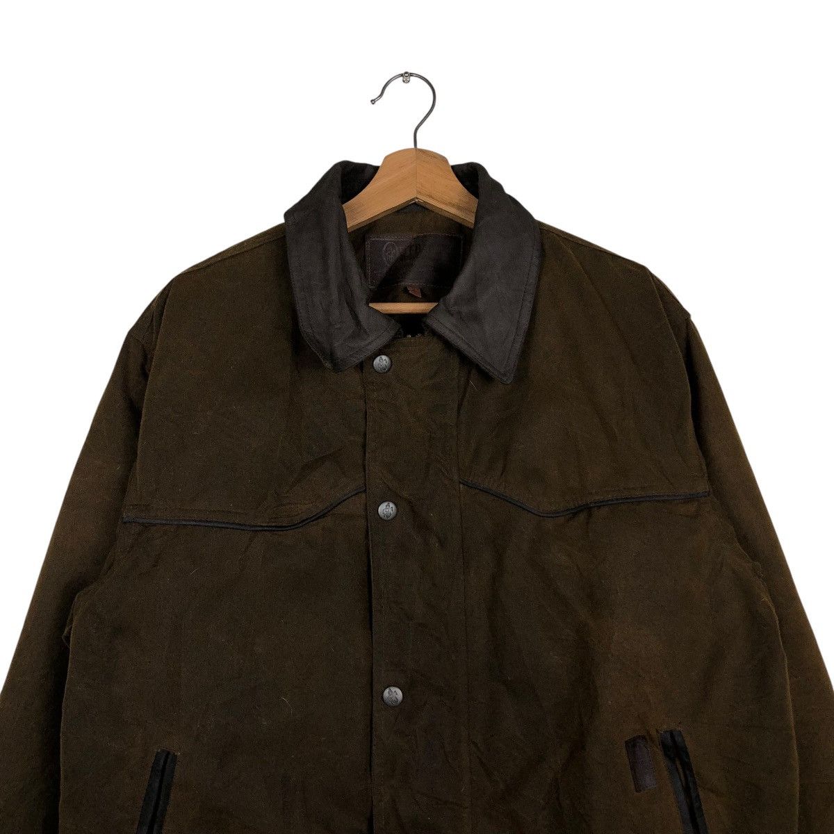 Vintage 🔥VINTAGE WAX JACKET HUNTING SURVIVAL MULTI POCKET UTBACK Size US M / EU 48-50 / 2 - 5 Thumbnail