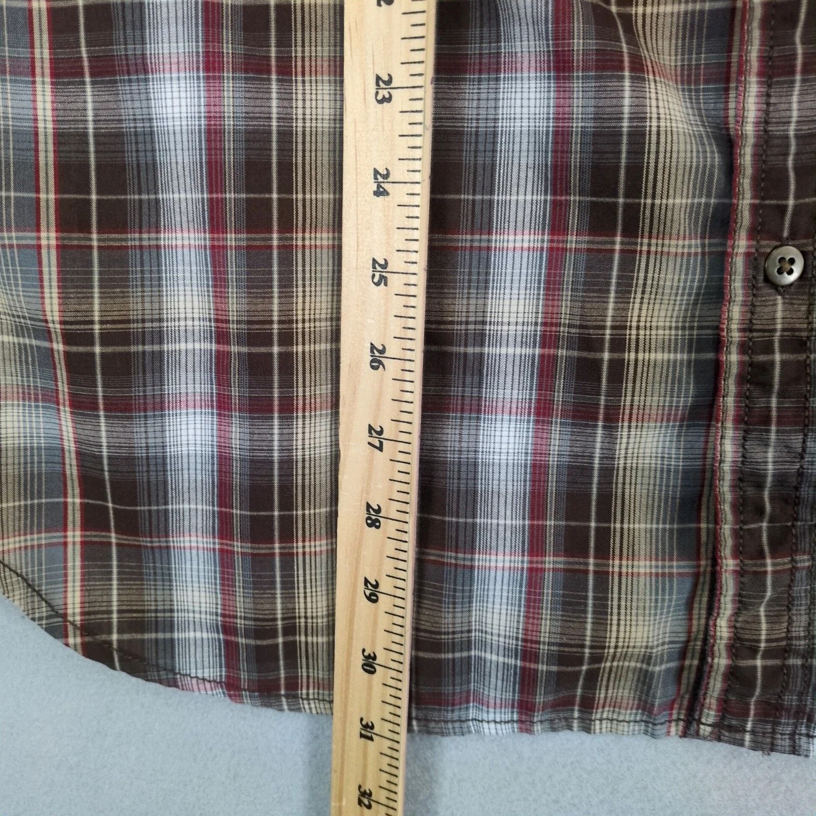 Helix Helix Brown Plaid Button Up Shirt Men's XL Long Sleeve Y2K Size US XL / EU 56 / 4 - 8 Thumbnail