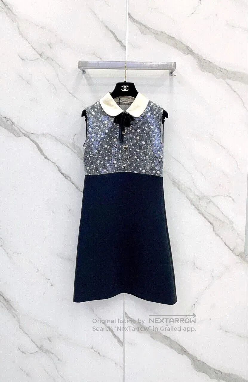Miu Miu miu miu star sequined dress. Size US 36 / EU 52 - 1 Thumbnail