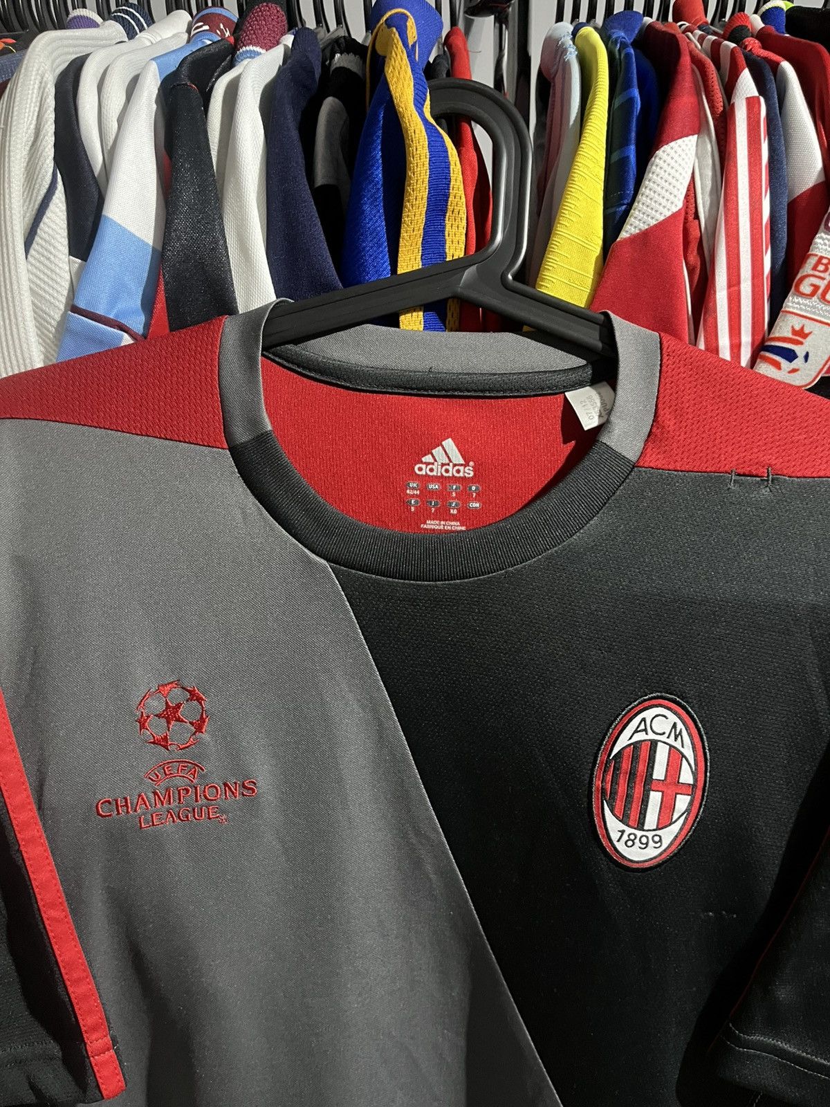 Adidas Adidas AC Milan 2012/13 Champions League Training Jersey UCL Size US M / EU 48-50 / 2 - 3 Thumbnail