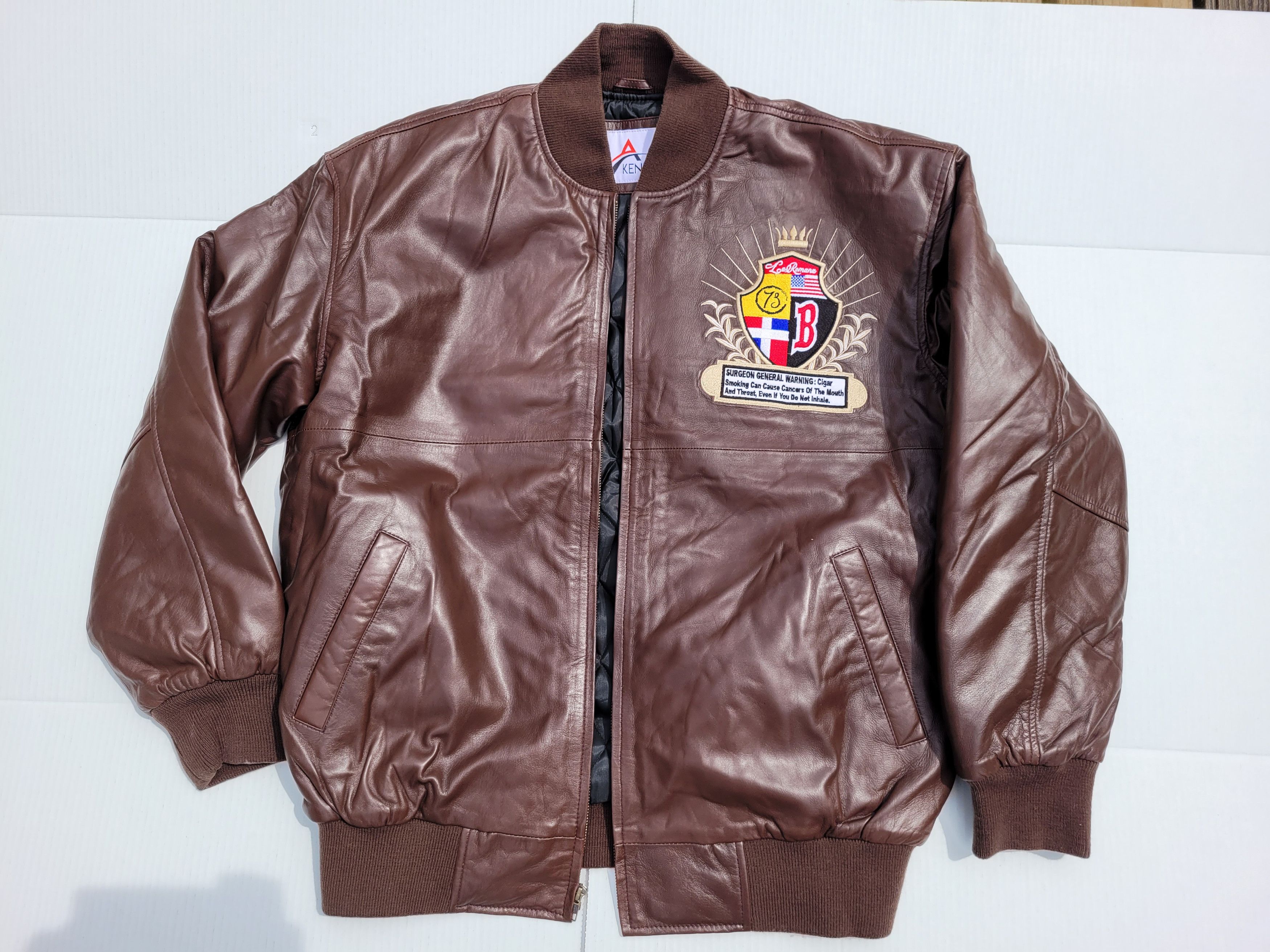 Genuine Leather Rare Backwoods 100% Leather Bomber Jacket Size US XL / EU 56 / 4 - 2 Thumbnail