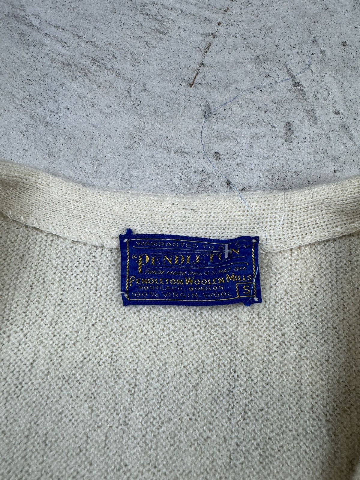 Pendleton × Vintage 1990’s Pendleton Cream Cardigan Size US S / EU 44-46 / 1 - 5 Thumbnail