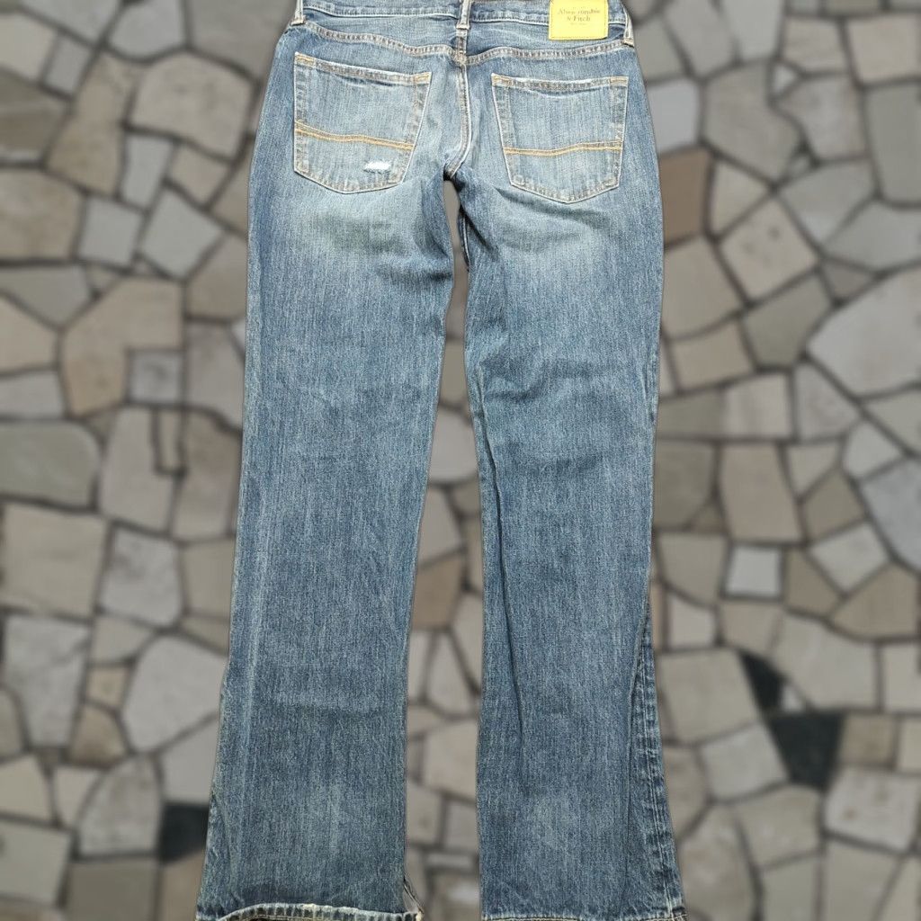 VINTAGE Abercrombie & Fitch Classic Jeans Denim Button Fly Mens 32x32 Blue 5-Pocket 90s Style Straight Jeans Mens