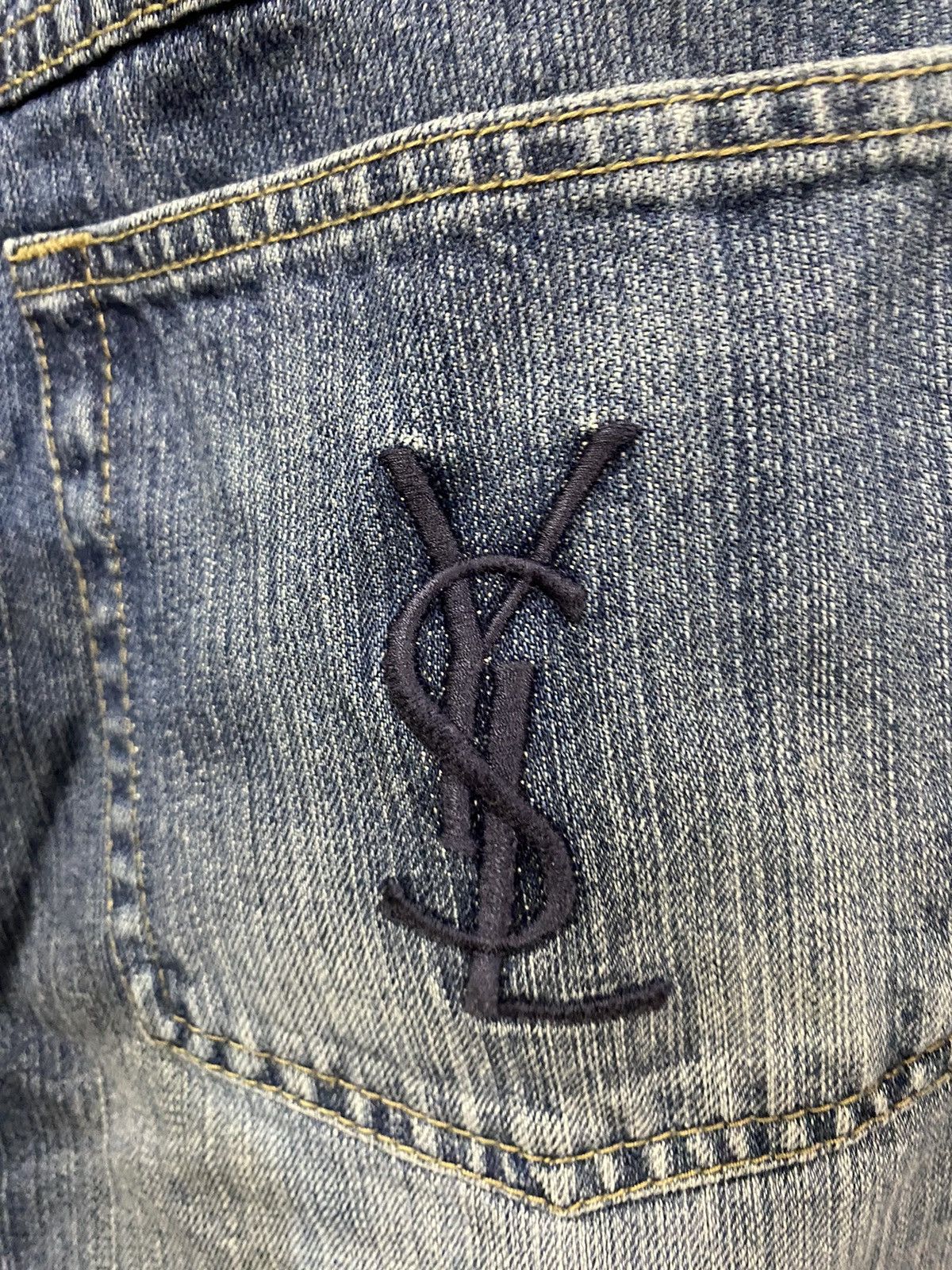 Yves Saint Laurent 36x30 YSL Jeans Denim Pants Blue Indigo Size US 36 / EU 52 - 8 Thumbnail