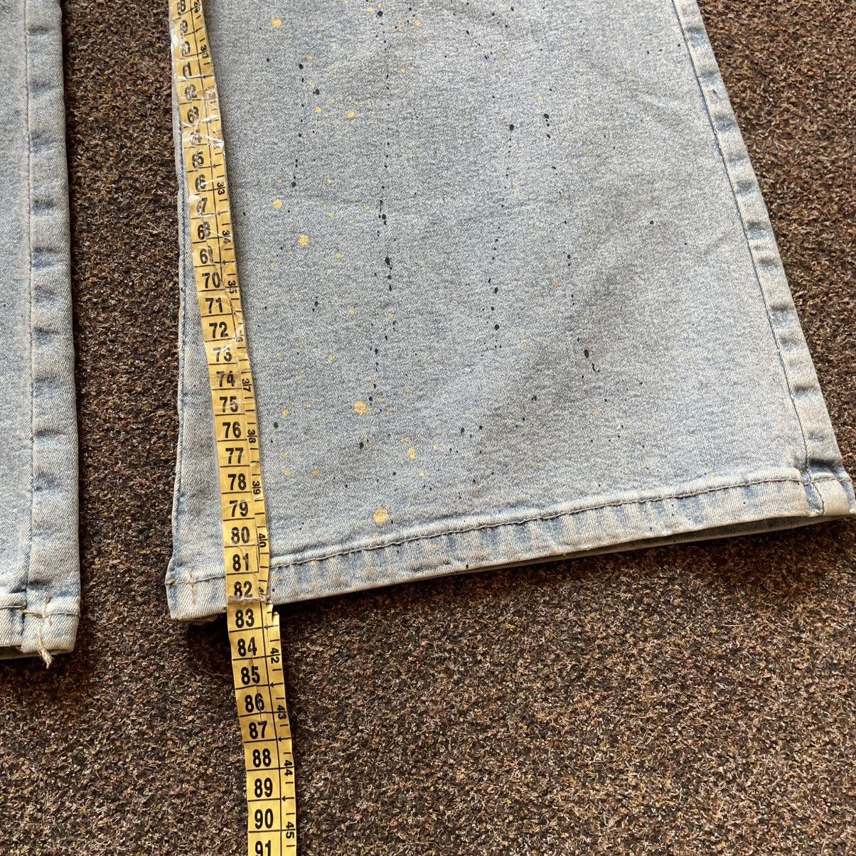Vintage Vintage Y2K Sun Faded Distressed Flare Jeans Grunge Slim 28 Size 28" / US 6 / IT 42 - 7 Thumbnail