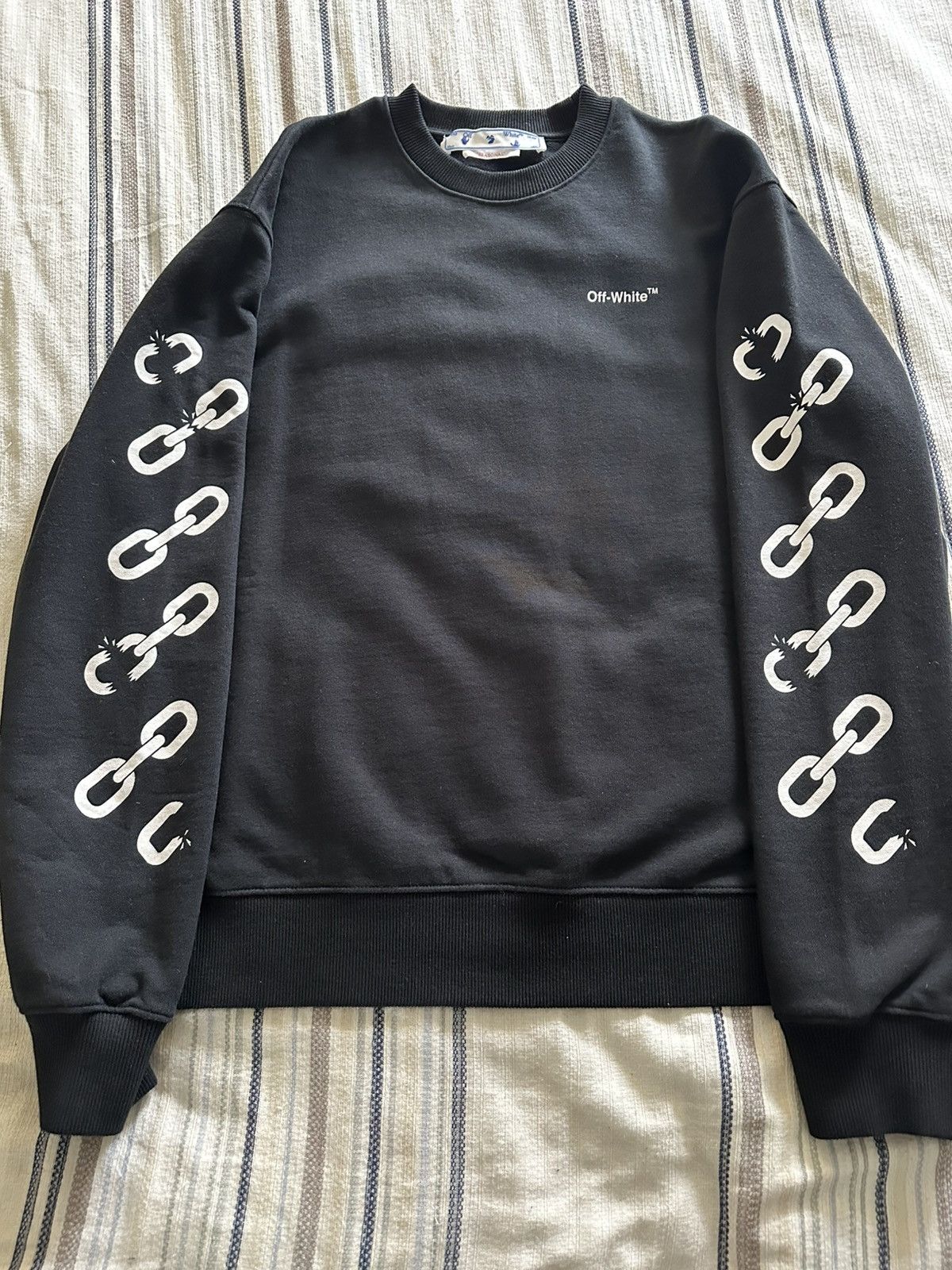 Off-White Off-White Chain Linked Arrow Printed Sweatshirt Size US M / EU 48-50 / 2 - 1 Thumbnail