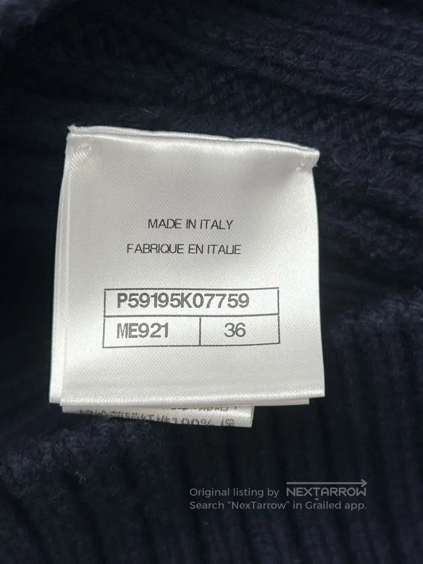 Chanel Chanel Navy Blue Knit Cardigan. Size XS / US 0-2 / IT 36-38 - 9 Thumbnail