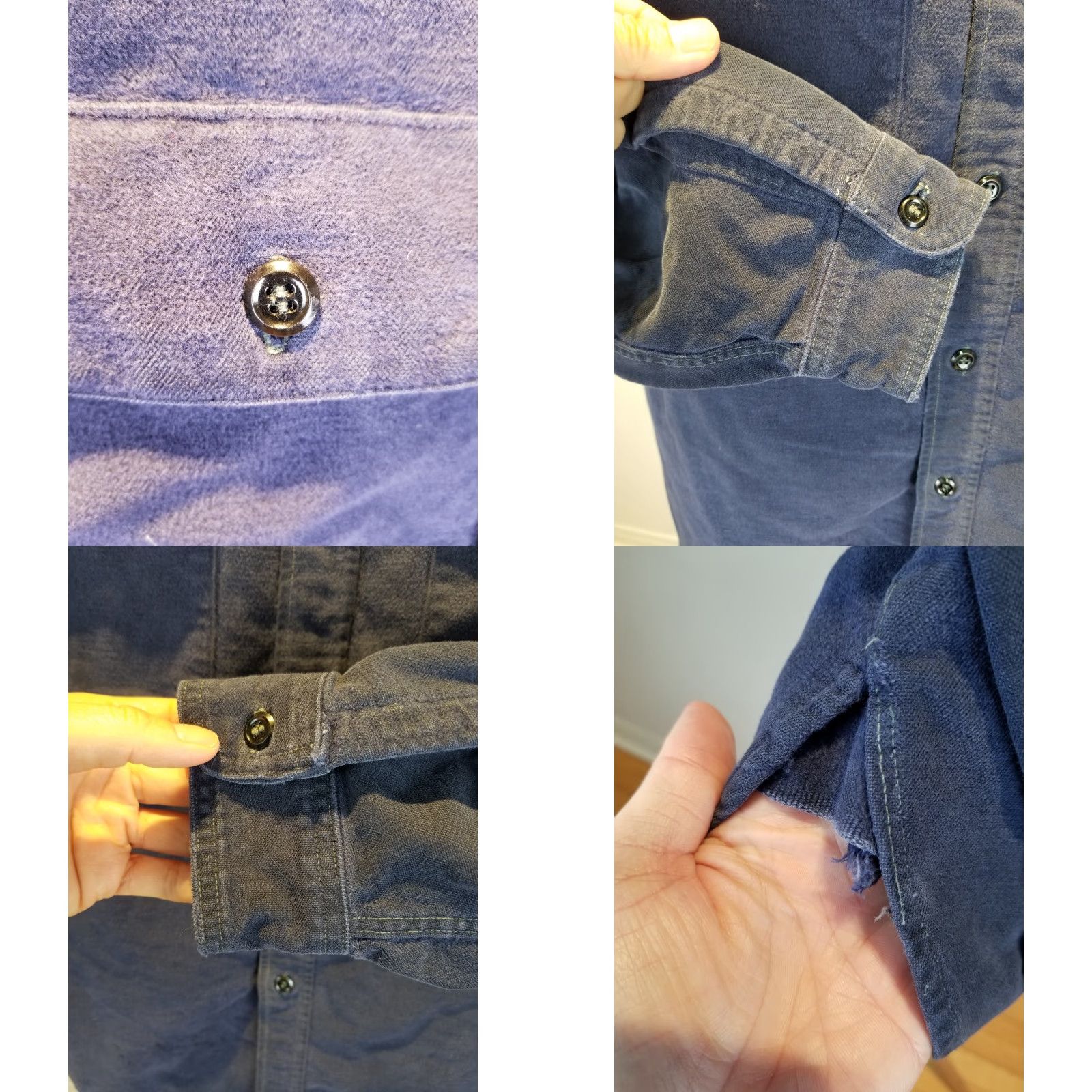 Vintage VINTAGE Woolrich GUSSET NAVY CHAMOIS WORK SHIRT SZ 16 SHIRT Mens Long Sleeve 50's Richmeister Cross Shoulder 18in Chest 23in | 27in Top to Bottom Size US L / EU 52-54 / 3 - 8 Thumbnail