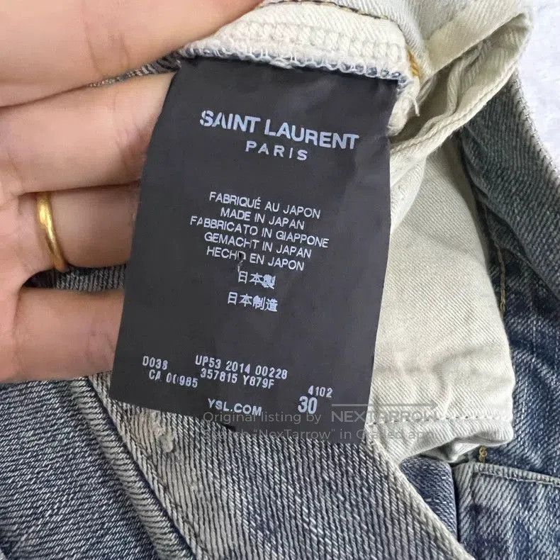 Saint Laurent Paris Saint Laurent Paris Washed denim jeans. Size US 30 / EU 46 - 4 Thumbnail