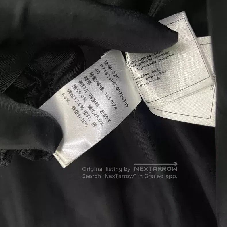 Chanel Chanel Black CC round-neck jacket Size S / US 4 / IT 40 - 8 Thumbnail