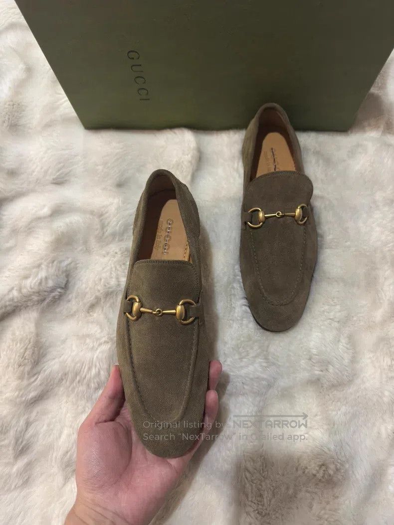 Gucci Guicci Suede Horsebit Loafers Leather Shoes Size US 6.5 / EU 39-40 - 3 Thumbnail