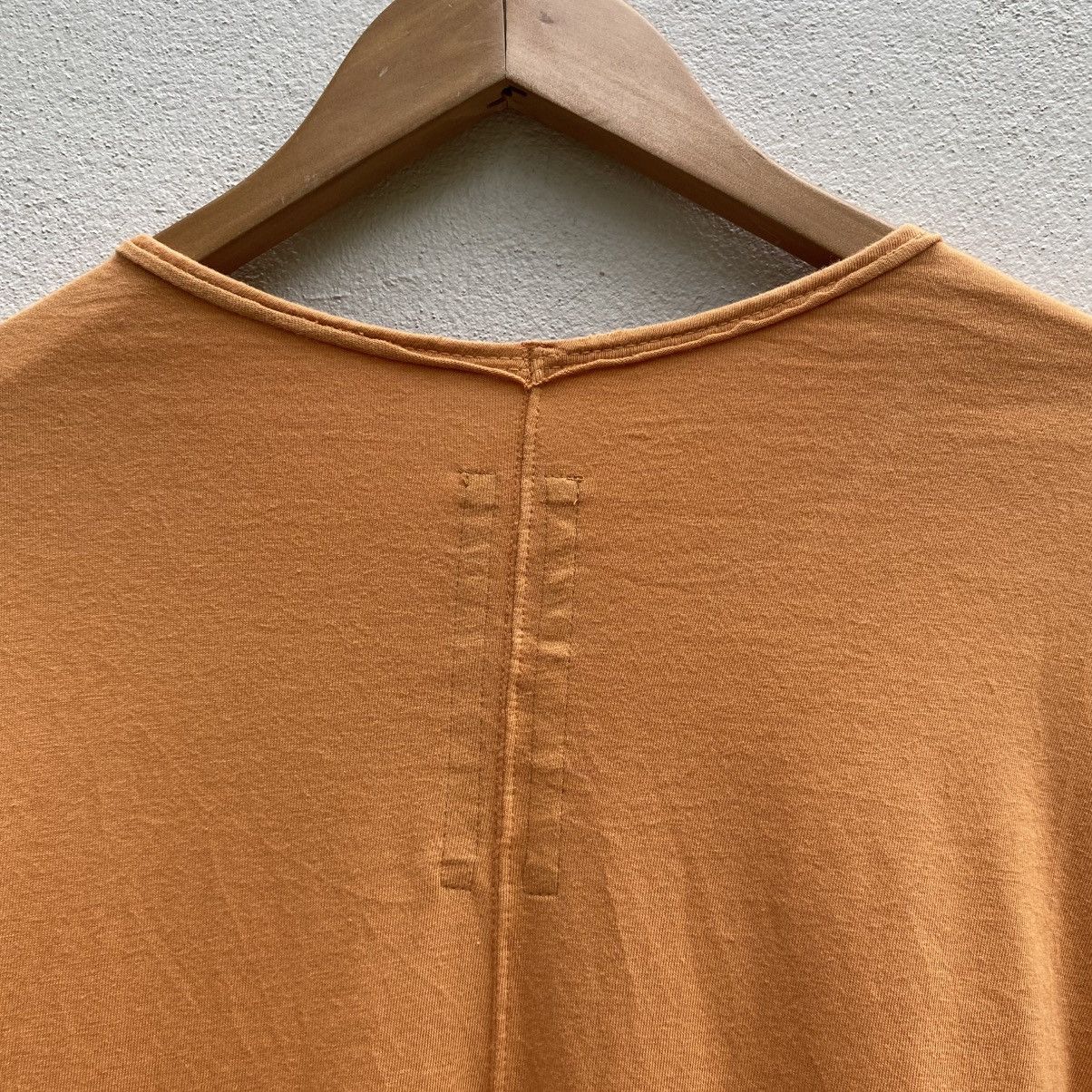 Rick Owens Drkshdw Rick Owens drkshdw mustard tee Size US M / EU 48-50 / 2 - 11 Thumbnail