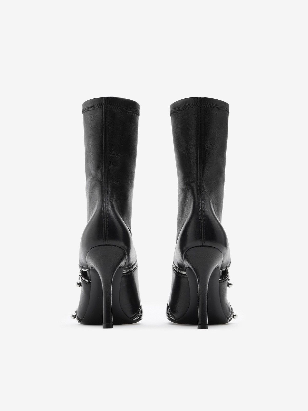 Burberry Burberry Leather Peep Boots Size US 7 / IT 37 - 3 Thumbnail