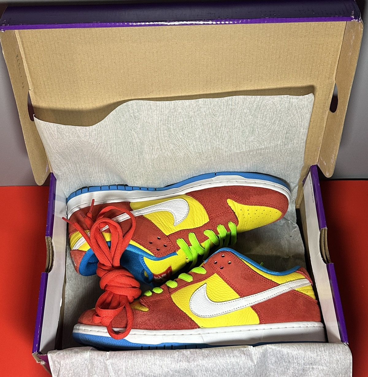 Nike Size 10 - Nike SB Dunk Low Bart Simpson 2022 Size US 10 / EU 43 - 9 Thumbnail