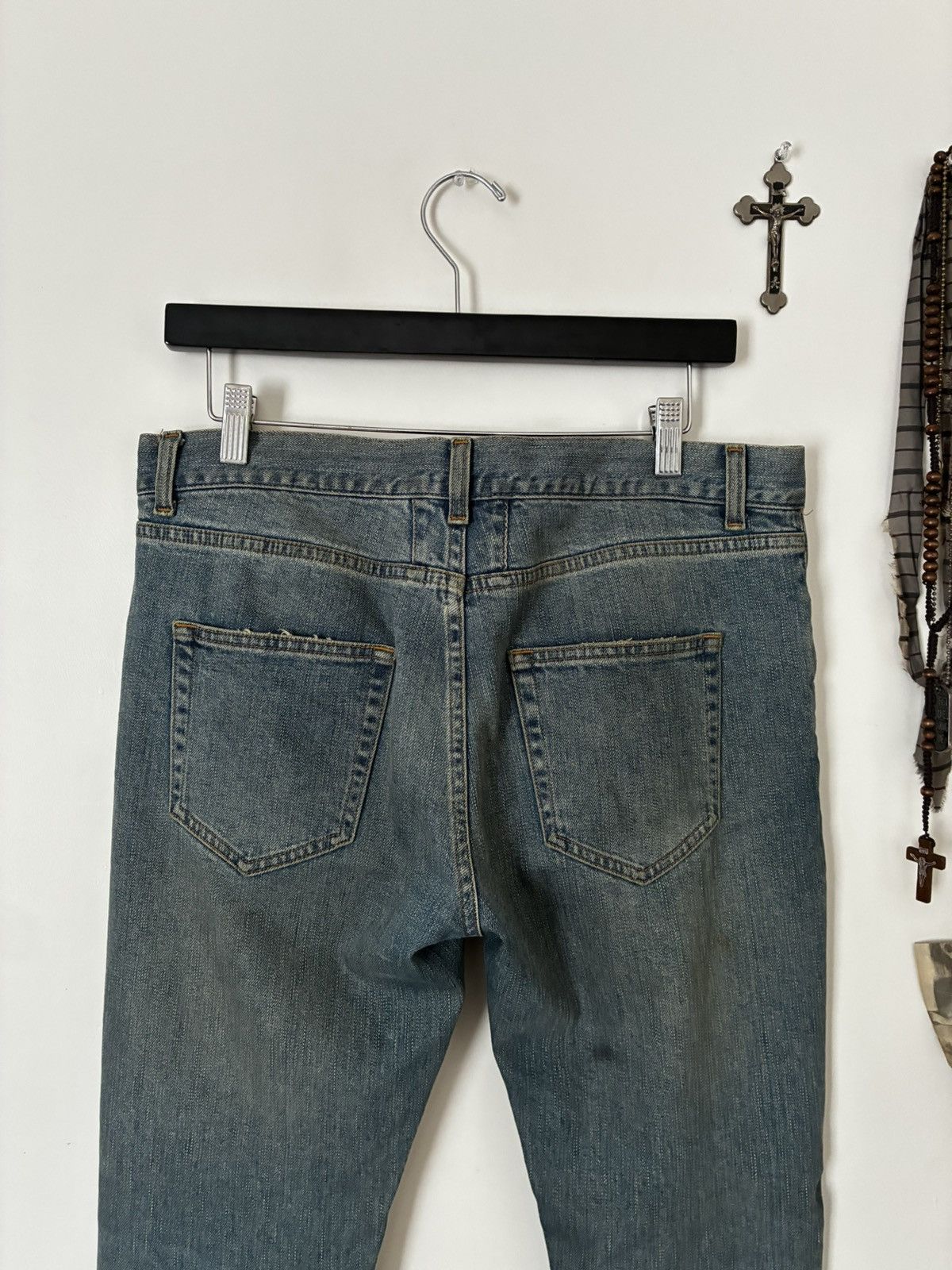 Saint Laurent Paris Saint Laurent Paris 2015 D02 Distressed Denim Size US 31 - 7 Thumbnail