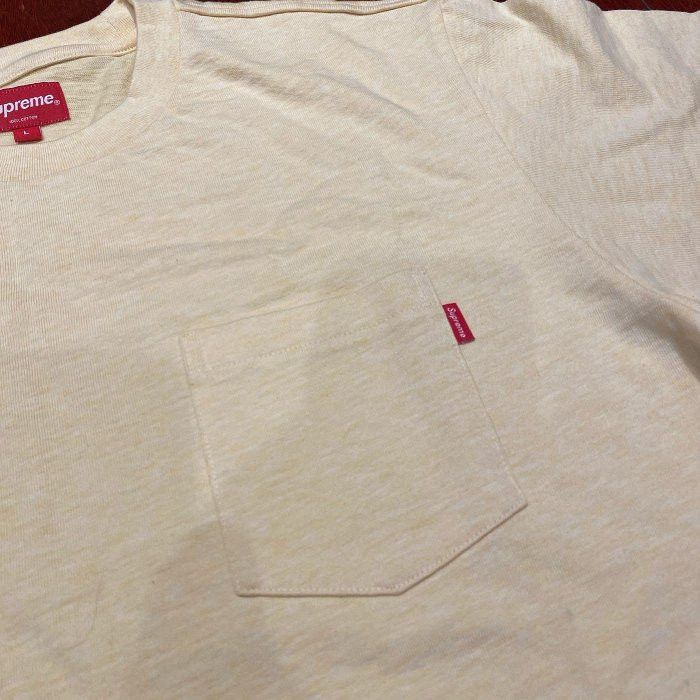 Supreme SUPREME S/S PALE YELLOW POCKET TEE BRAND NEW Size US L / EU 52-54 / 3 - 2 Thumbnail
