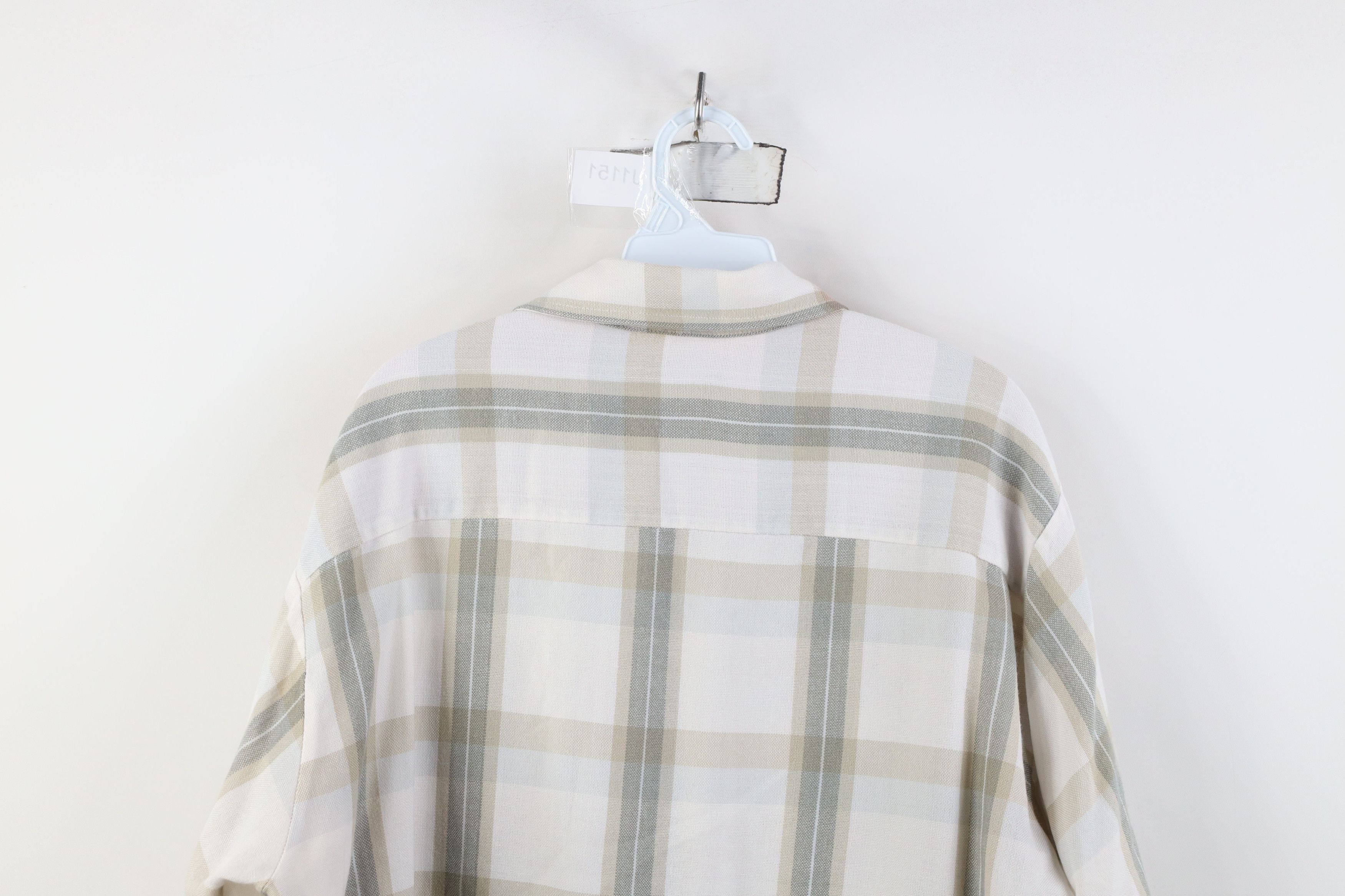 Vintage Vintage 70s Streetwear Pocket Collared Button Shirt Plaid Size US L / EU 52-54 / 3 - 14 Thumbnail