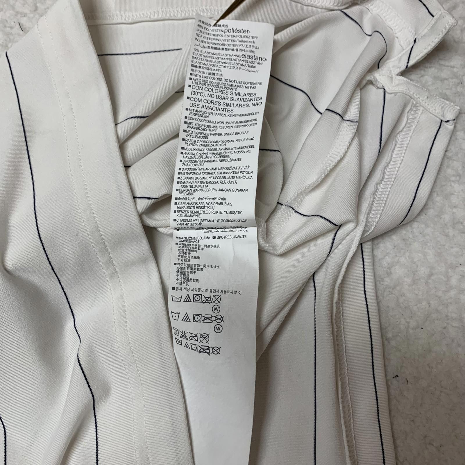Under Armour Under Armour Men's Medium White Striped Polo Shirt Size US M / EU 48-50 / 2 - 12 Thumbnail