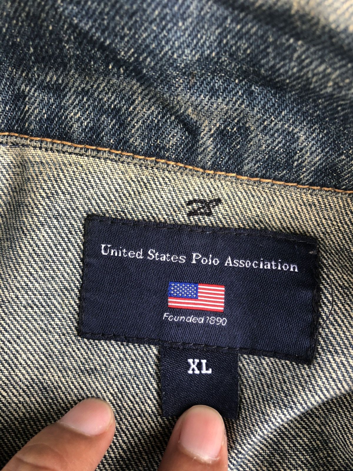 U.S. Polo Assn. Y2k Polo Denim Jacket Distressed Jeans Size US L / EU 52-54 / 3 - 16 Thumbnail