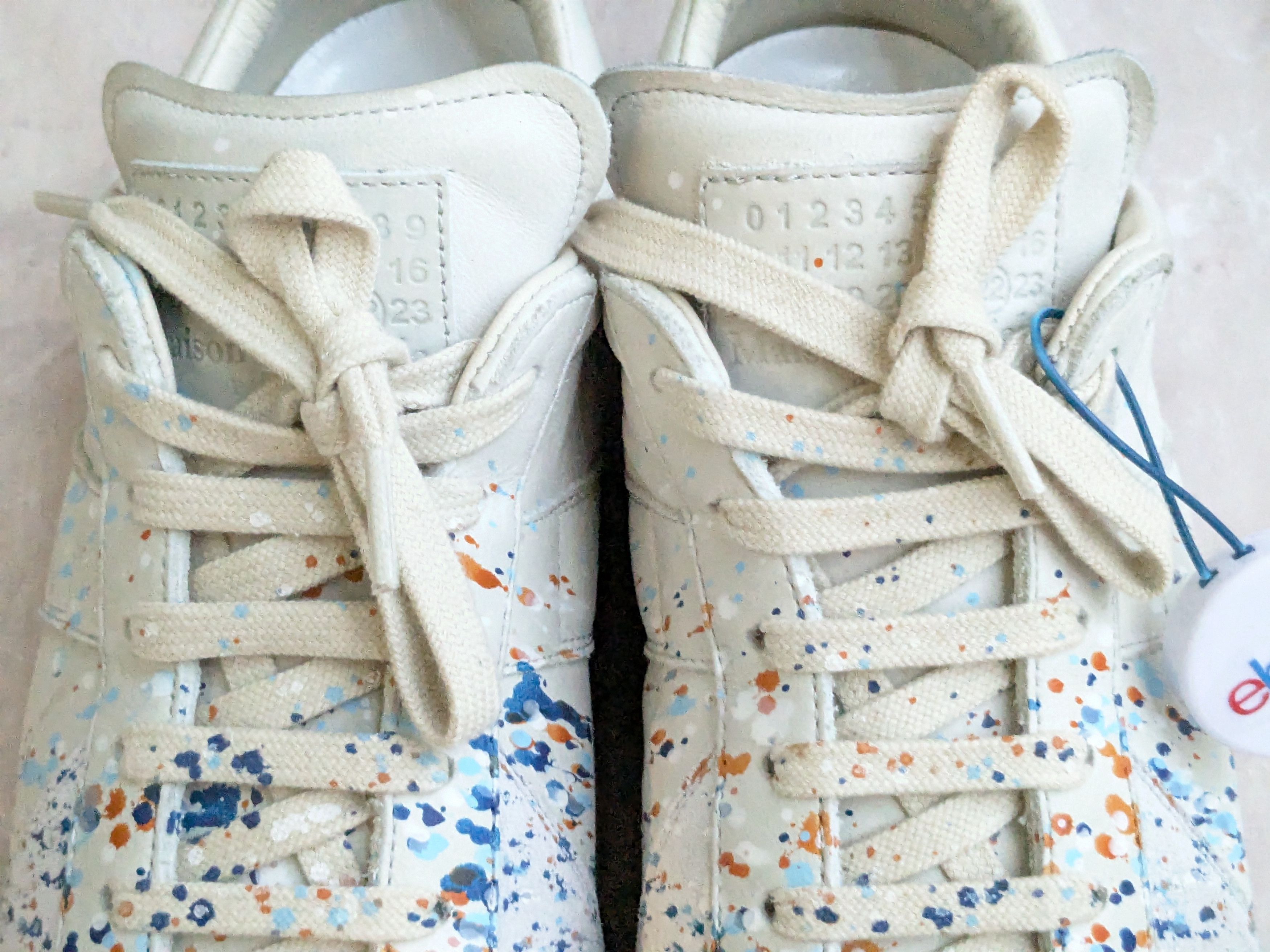 Maison Margiela Maison Margiela Replica GAT Paint Splatter Gray 10 43 Size US 10 / EU 43 - 5 Thumbnail