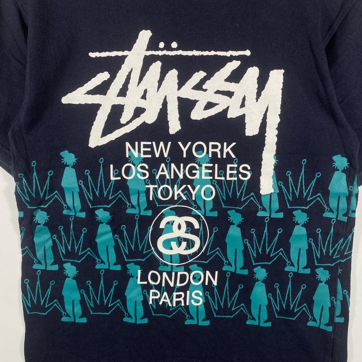 Stussy STUSSY World Tour Rasta Man Crown Graphic Faded Tee Shirt Size US S / EU 44-46 / 1 - 2 Thumbnail