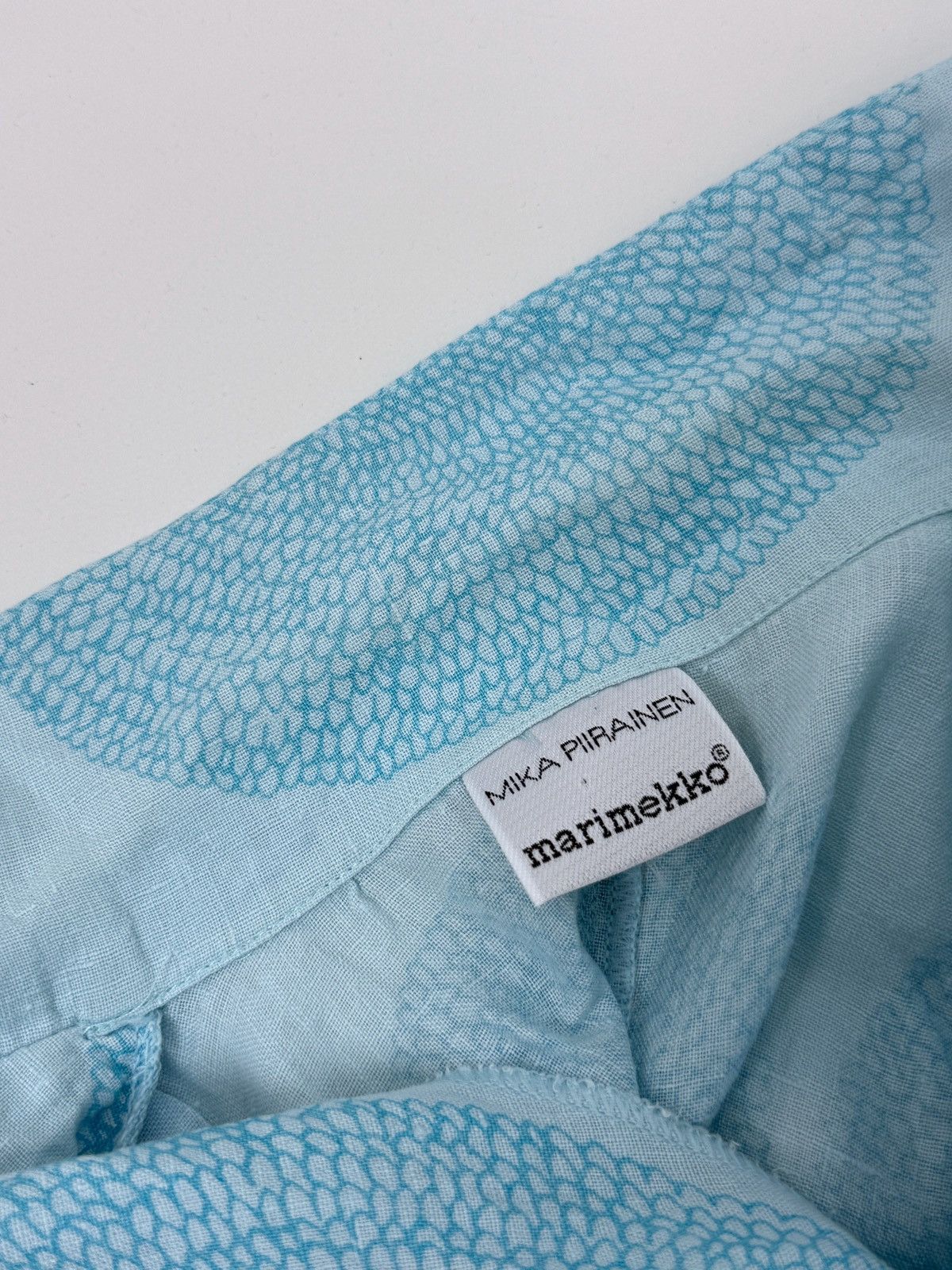 Marimekko 1990’s Vintage Mika Pirainen x marimekko Printed Linen Shirt Size M / US 6-8 / IT 42-44 - 9 Thumbnail