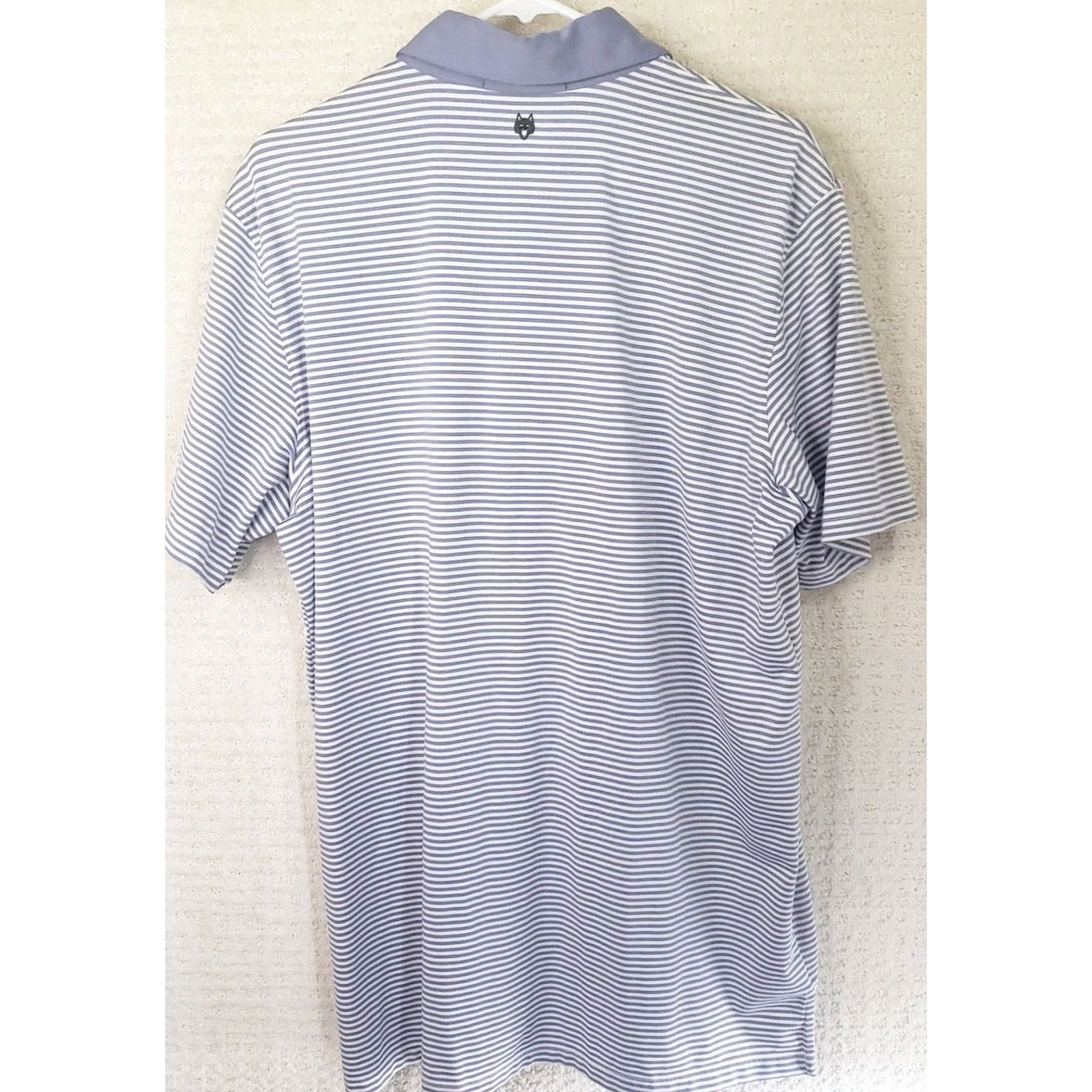 Vintage Grayson Polo Shirt Men's L Lavender White Striped Lightweight Golf Shirt Size US L / EU 52-54 / 3 - 6 Thumbnail