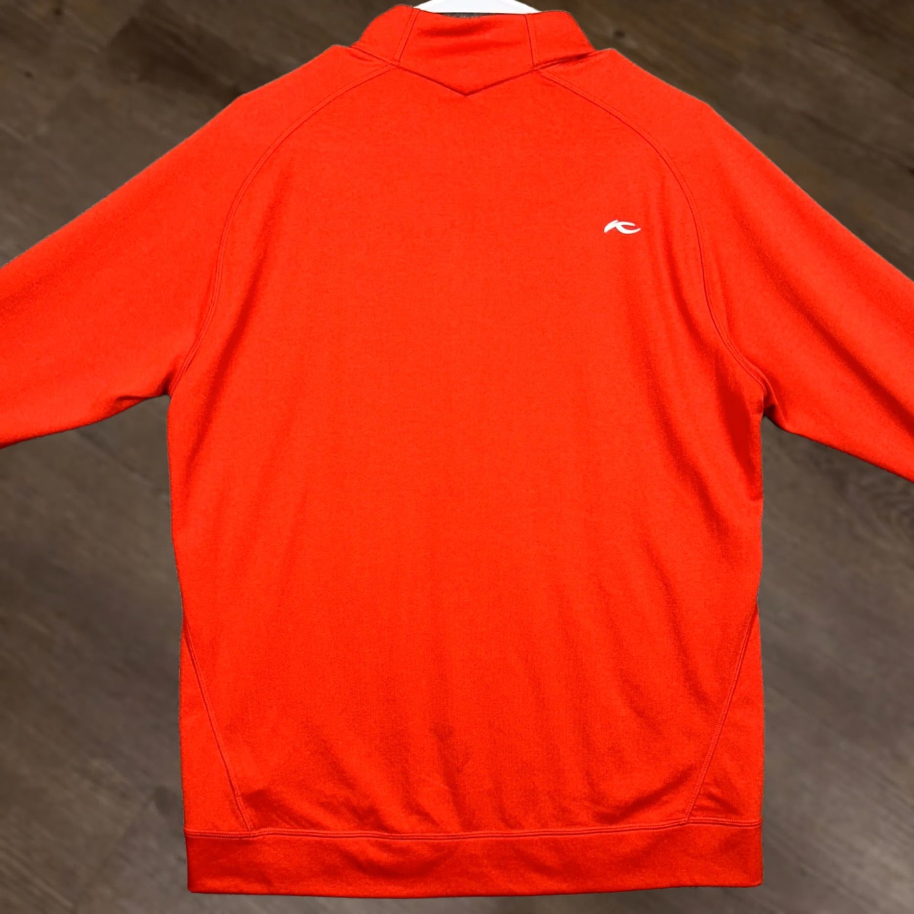 KJUS KJUS Shirt Pullover Mens Large Red Quarter Zip Long Sleeve Athletic Logo Outdoor Size US L / EU 52-54 / 3 - 1 Thumbnail