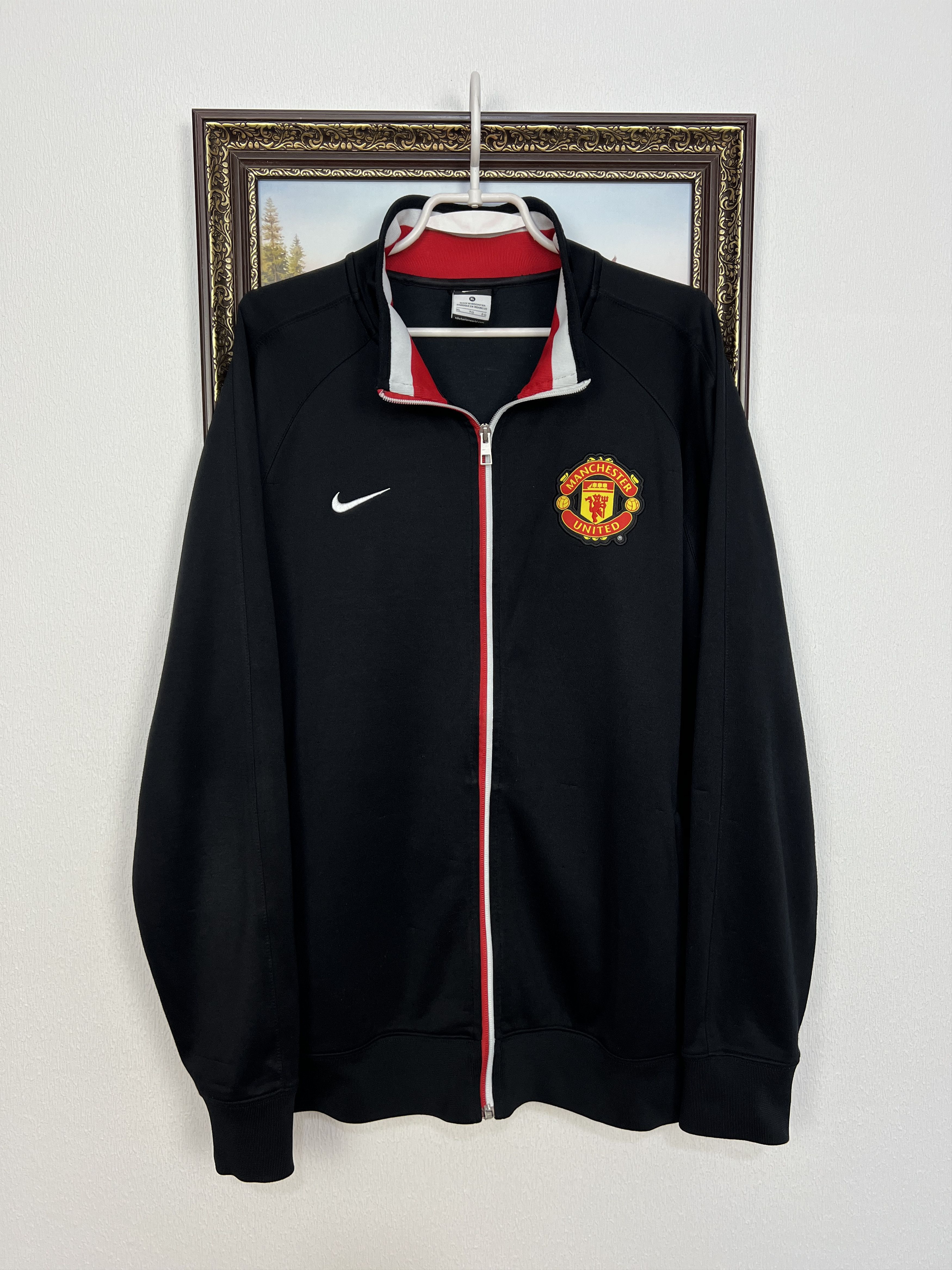 Nike Vintage Manchester United Football Jacket Soccer Track Top Size US XL / EU 56 / 4 - 1 Thumbnail