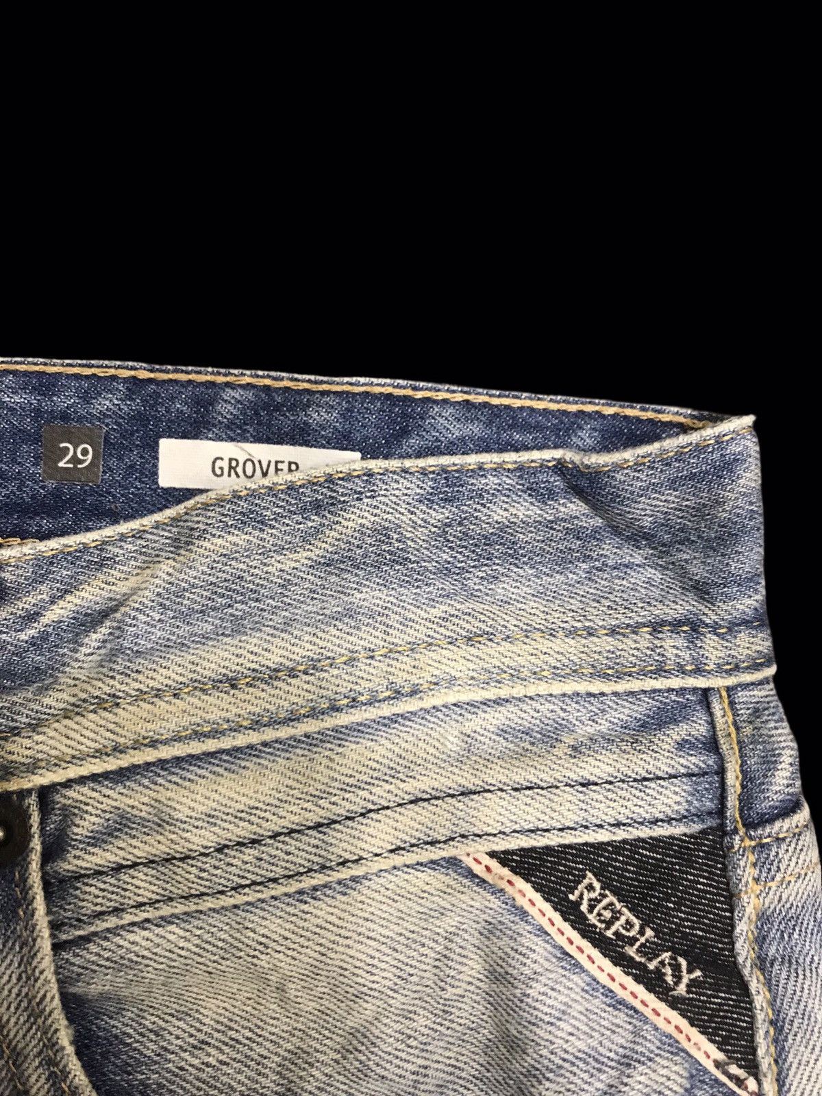 Replay 💥DENIM ART💥REPLAY CRAZY BORO PATCHWORK DENIM F189 Size US 32 / EU 48 - 10 Thumbnail