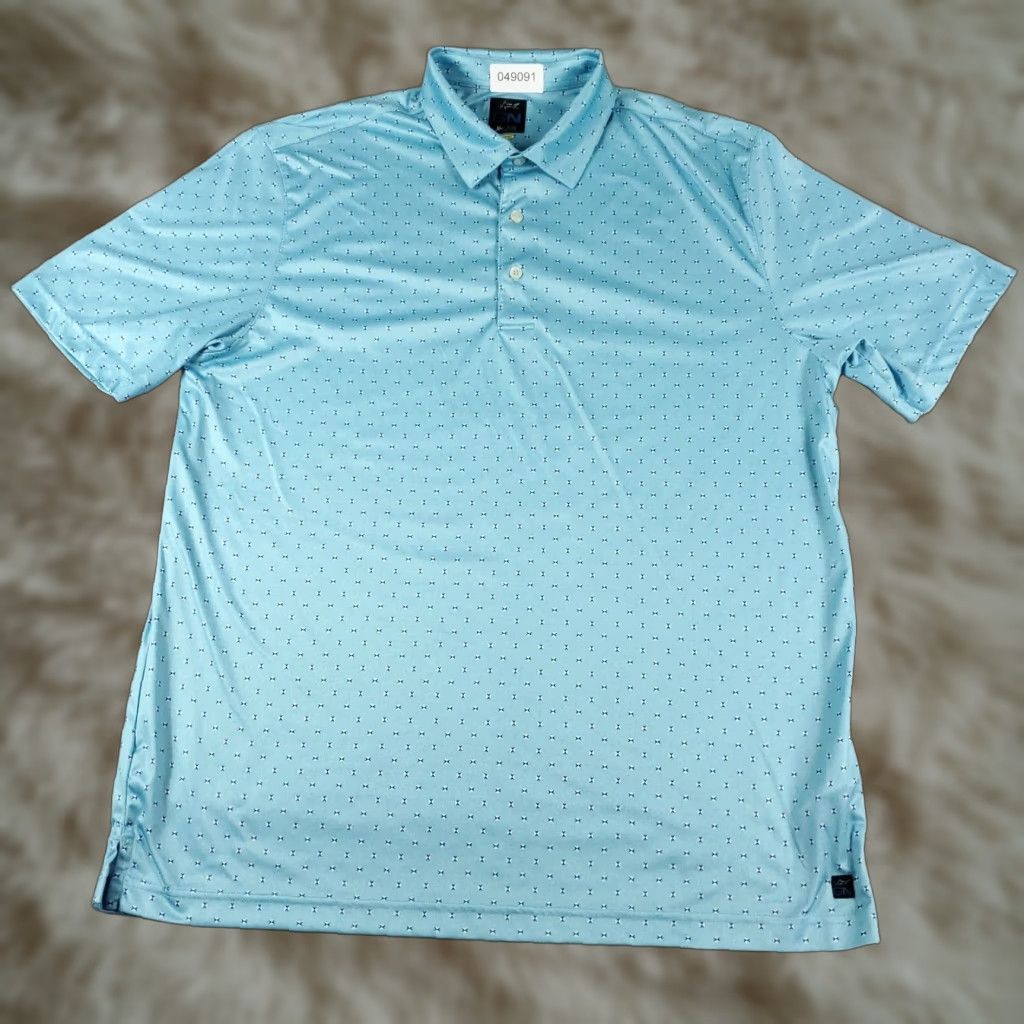 Vintage Greg Norman Polo Shirt Mens Large Blue Golf Casual Short Sleeve Size US L / EU 52-54 / 3 - 1 Thumbnail