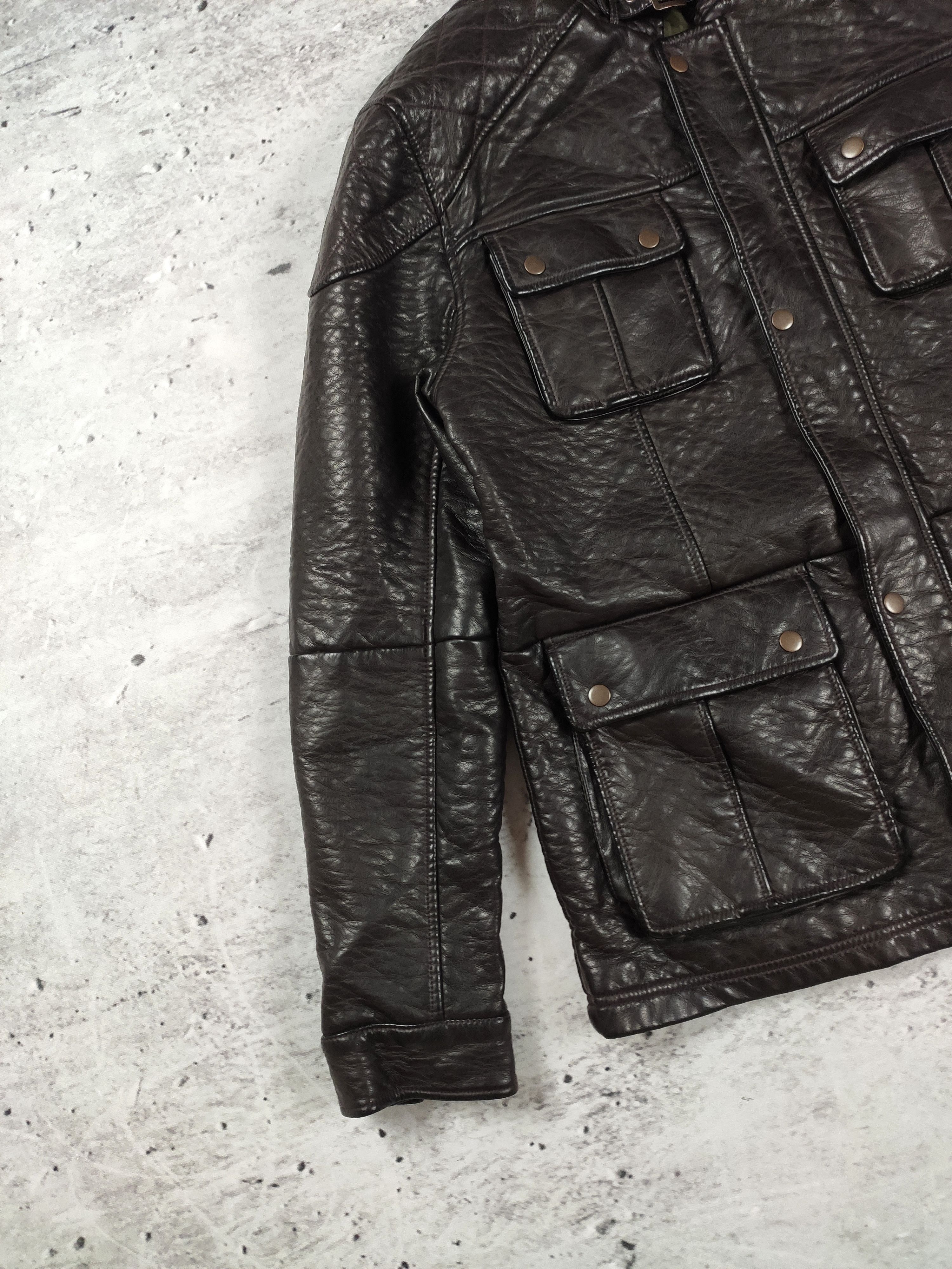 Vintage Avant garde leather men jacket opium cyber drain Size US L / EU 52-54 / 3 - 4 Thumbnail