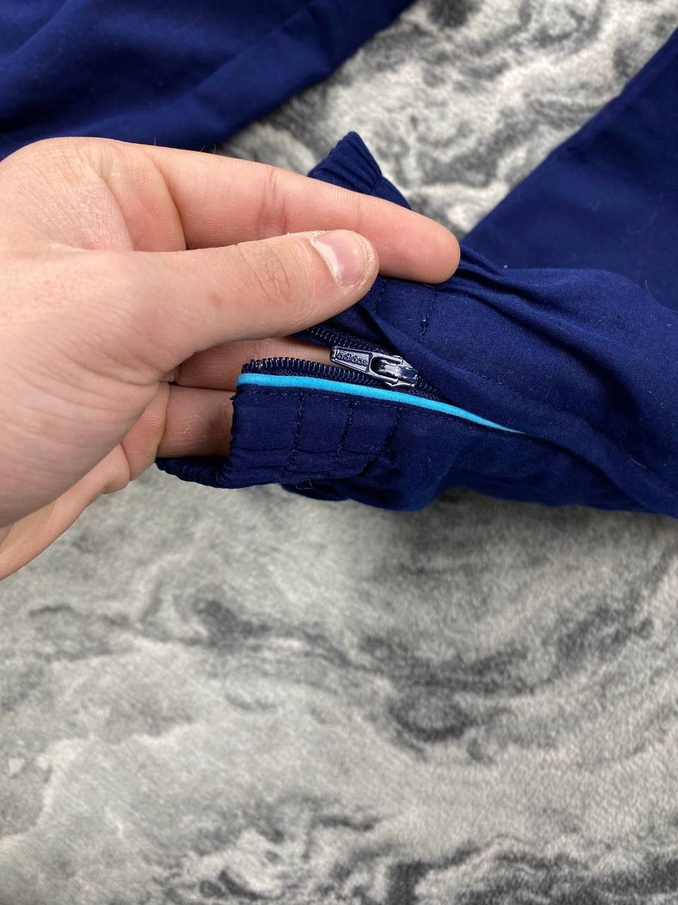 Adidas Adidas Marseille Olympique 00s Nylon Track Pants Size US 30 / EU 46 - 3 Thumbnail