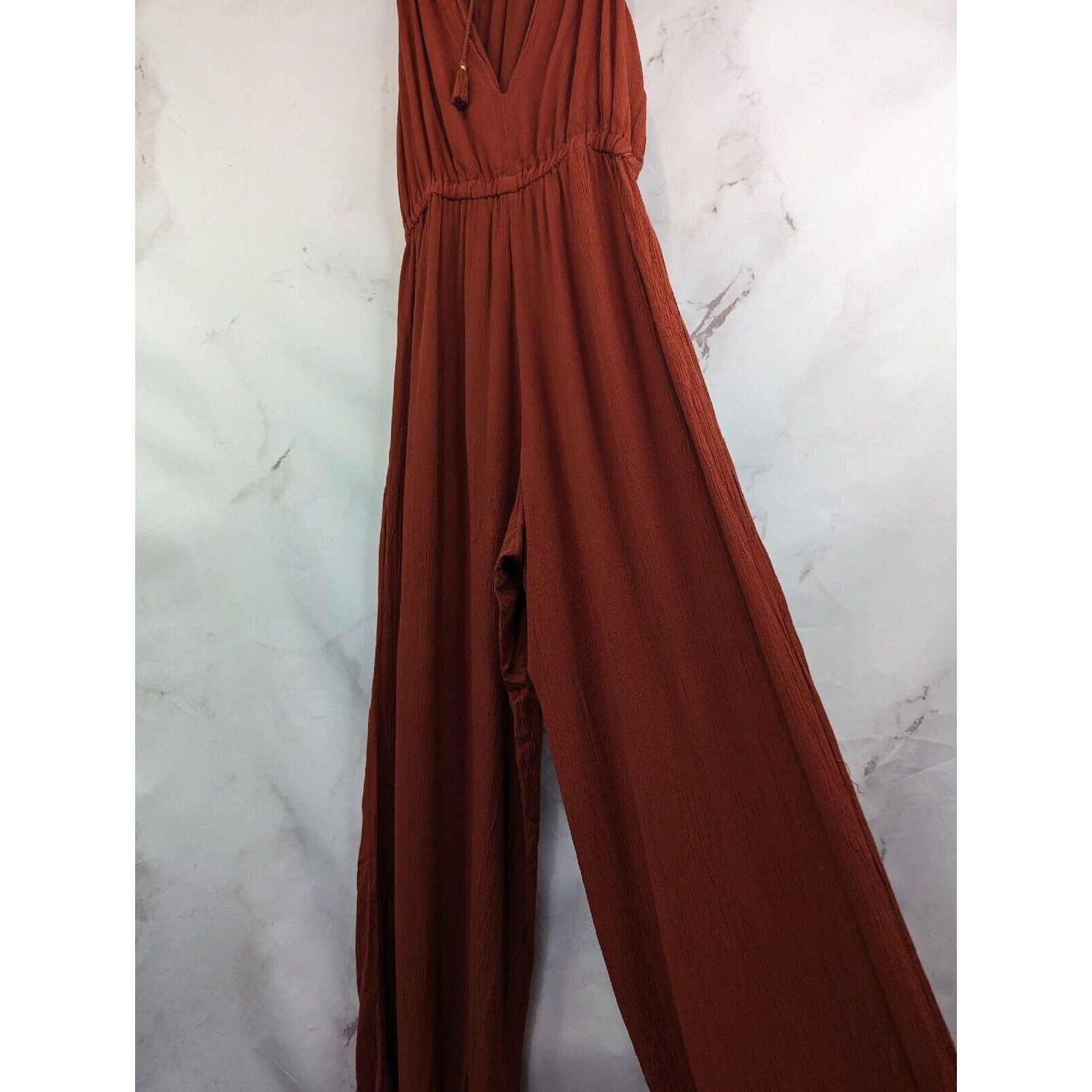Anthropologie Anthropologie Elevenses Jumpsuit Women XS North Beach Orange Size 26" / US 2 / IT 38 - 4 Thumbnail