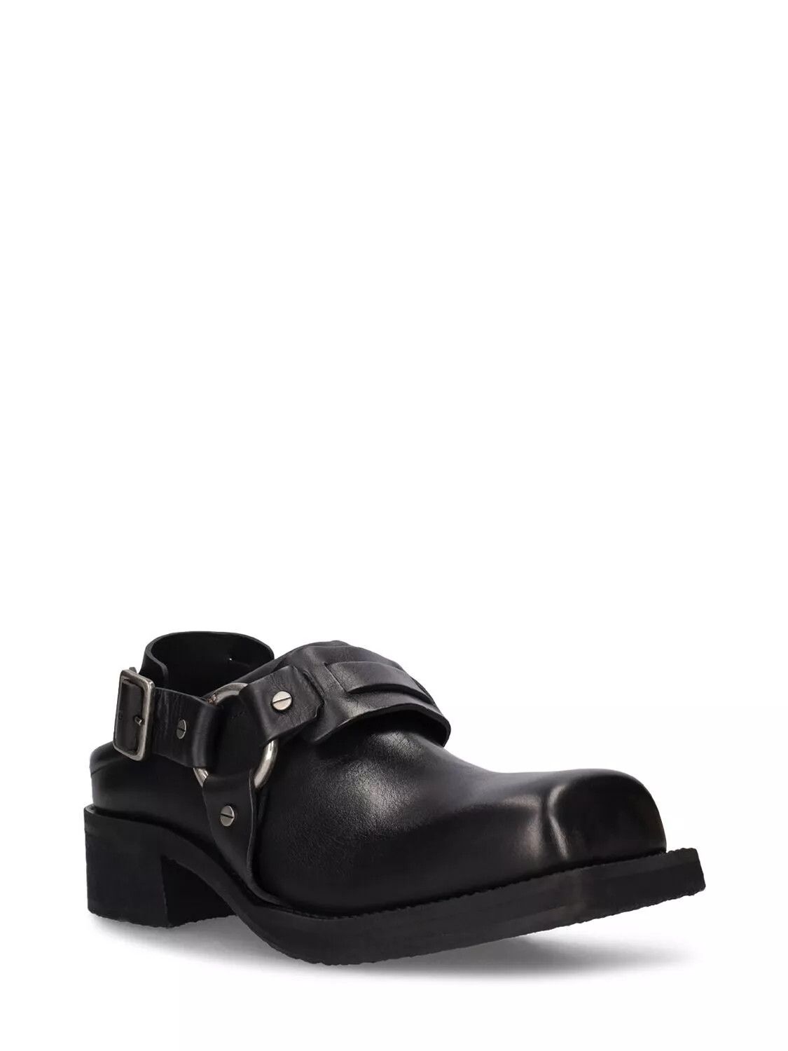 Acne Studios ACNE STUDIOS Black Leather 50mm Slingback Mules New Size US 5 / IT 35 - 2 Thumbnail