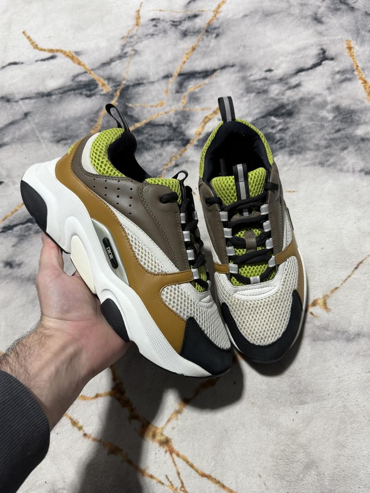 Dior Dior B22 Brown Green White - Sz 8US Size US 8 / EU 41 - 1 Thumbnail