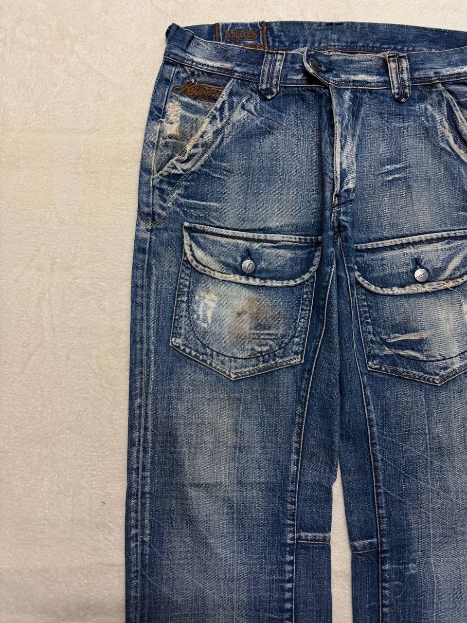 Hysteric Glamour BAGGY 90s Kapotal Japan Sick Bushpants Mudwash Distressed Size US 33 - 4 Thumbnail