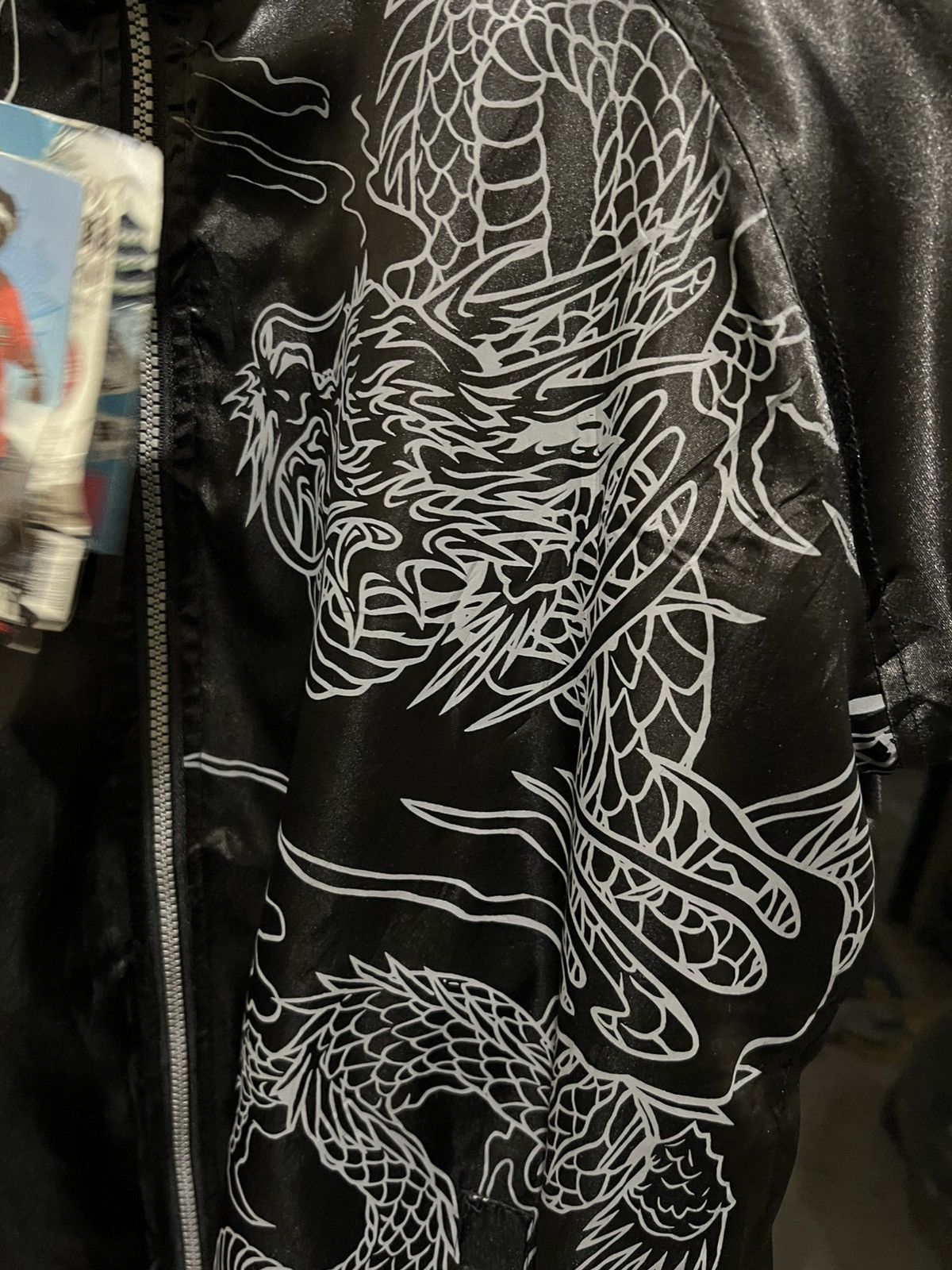 Dogtown Y2K Dog Town Black Dragon Satin Bomber Size US L / EU 52-54 / 3 - 4 Thumbnail