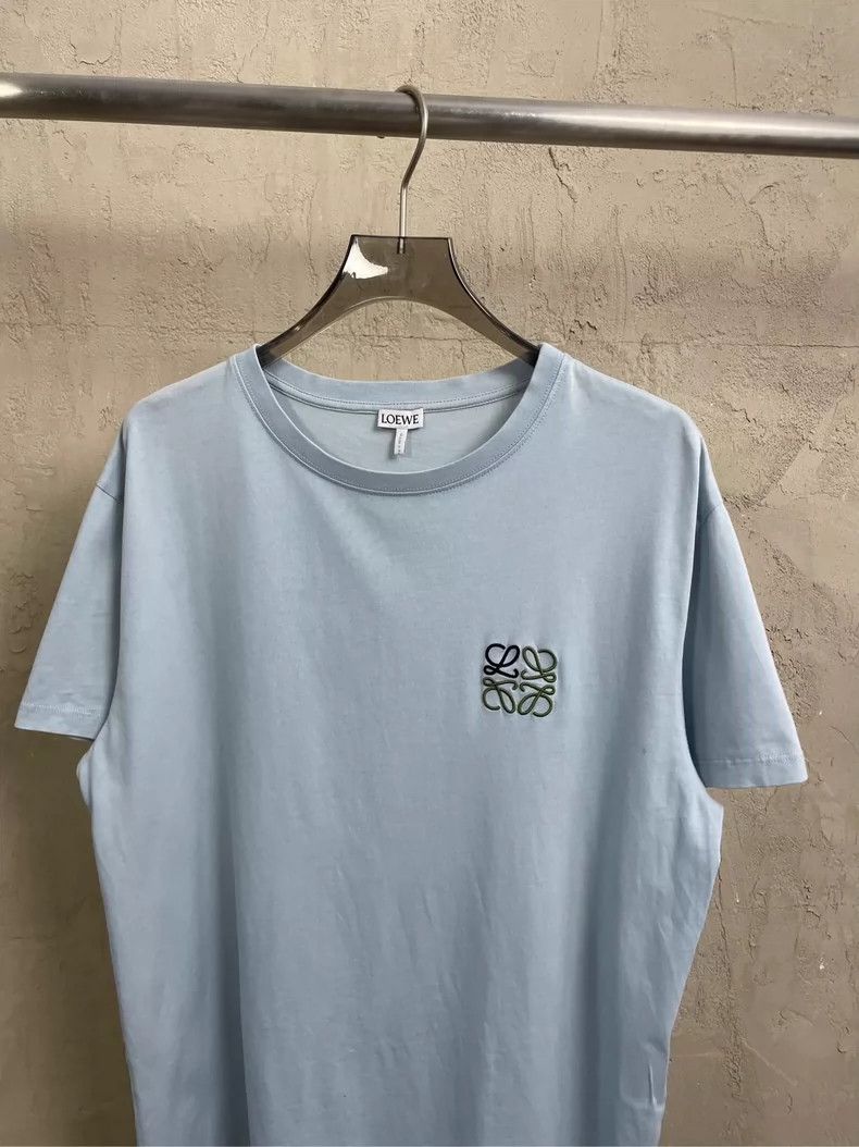 Loewe loewe Haze blue embroidered small logo short sleeve 2506-Ne Size US M / EU 48-50 / 2 - 4 Thumbnail