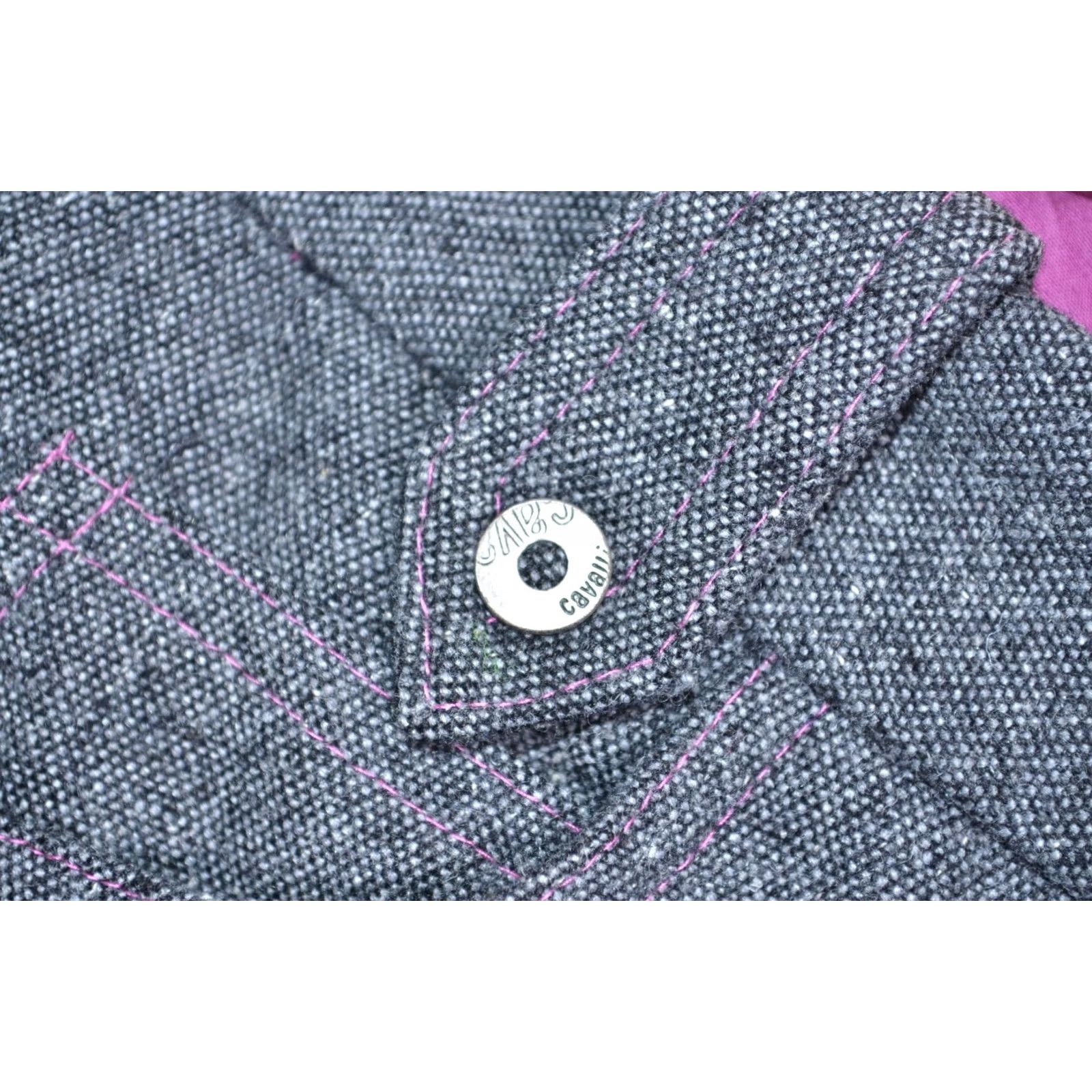 Just Cavalli Just Cavalli Grey Wool/Silk Trousers 42 Women Size 42Trousers Grey, Wool, Silk, Size 42, Women, Just Cavalli, Trousers, Regular, Grey, 90s? Size 28" / US 6 / IT 42 - 5 Thumbnail