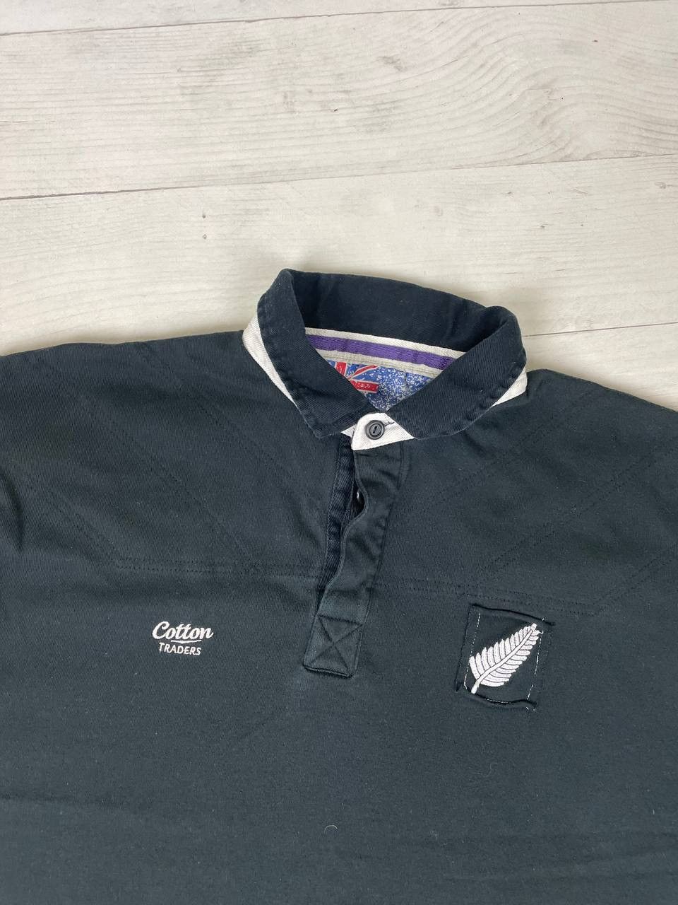 Cotton Traders Vintage Cotton Traders All Black New Zealand Rugby Shirt Size US XXL / EU 58 / 5 - 2 Thumbnail