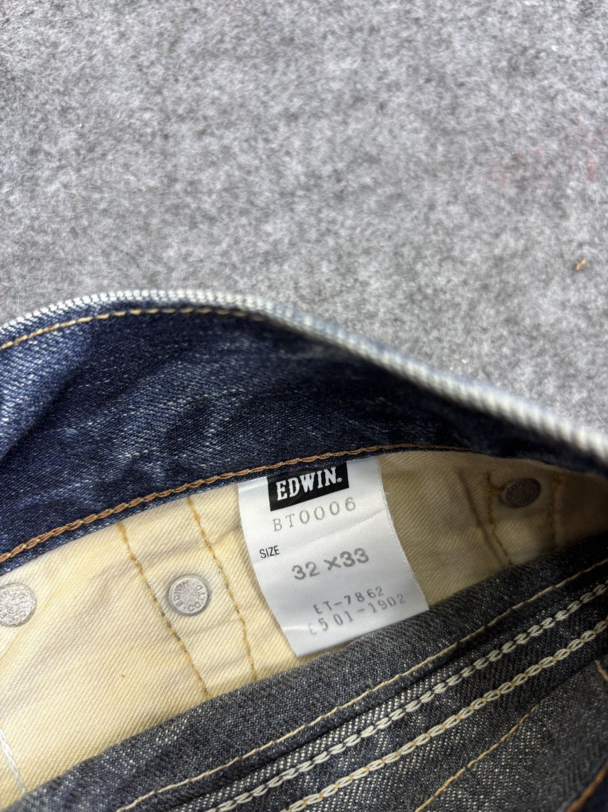 Edwin 💥Full Character X Distressed💥Edwin Distressed Denim F846 Size US 34 / EU 50 - 14 Thumbnail