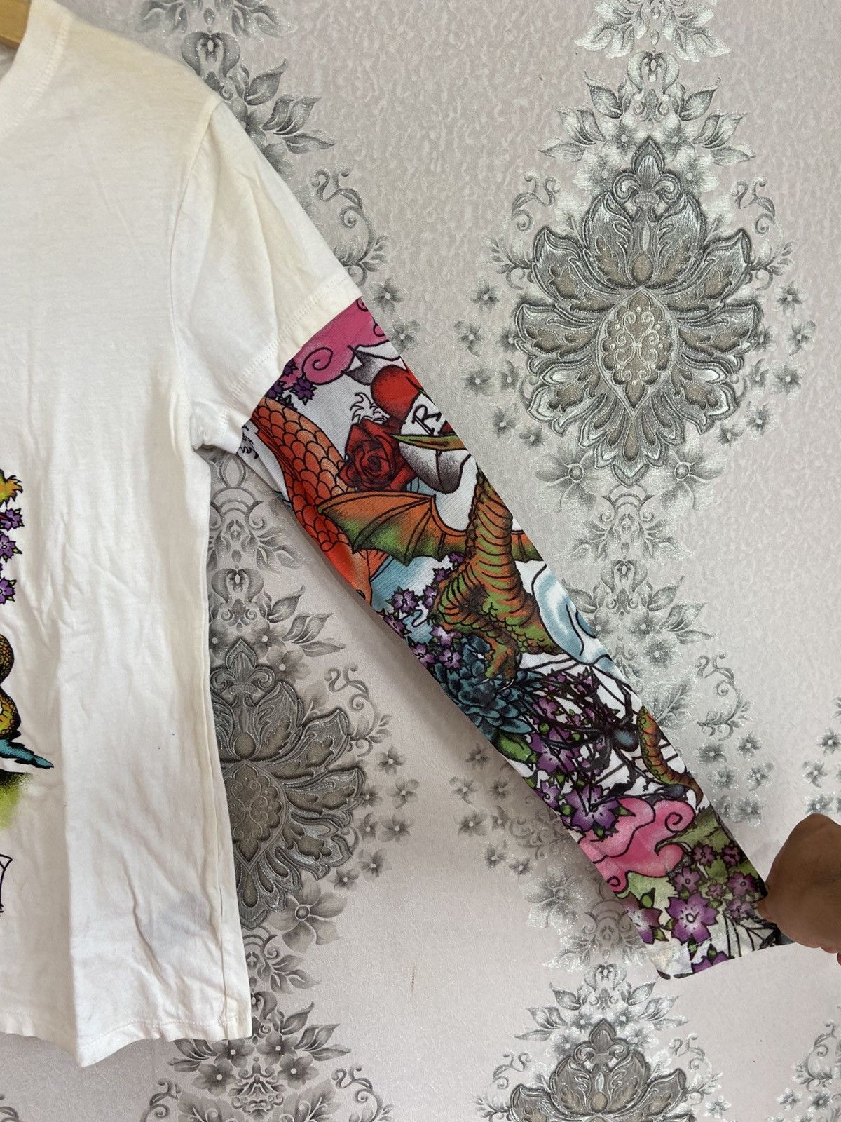 Ed Hardy R.I.P Skull Dragon Ifsixwasnine LGB Longsleeve Size US L / EU 52-54 / 3 - 4 Thumbnail
