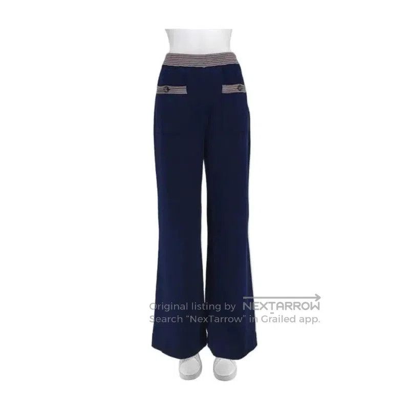 Chanel Chanel Navy Blue Women's Casual Pants . Size 23" - 2 Thumbnail