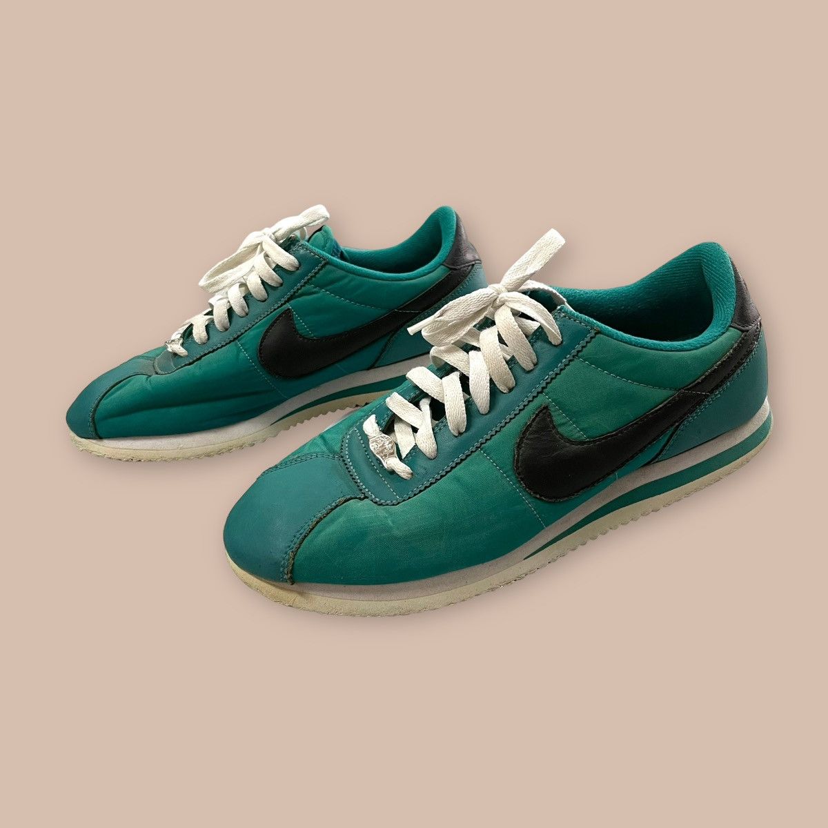 Nike Nike Classic Cortez Green Nylon Size US 8.5 / EU 41-42 - 1 Thumbnail