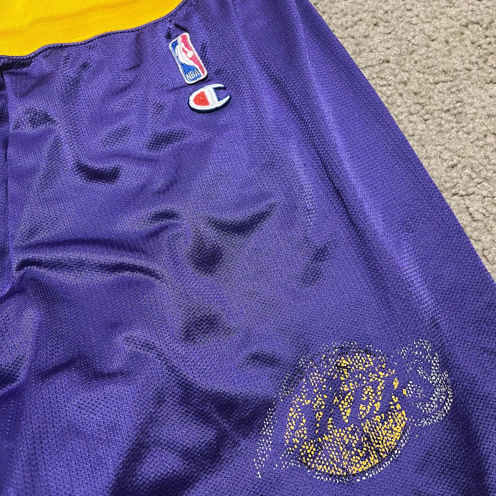 Champion Vintage 80s 90s Champion X Los Angeles Lakers B-Ball Shorts Size US 31 - 3 Thumbnail