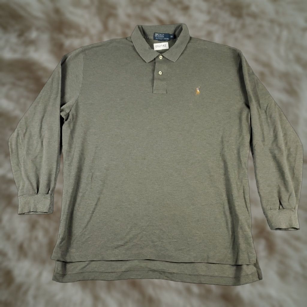 Ralph Lauren Ralph Lauren Polo Shirt Mens XL Gray Pony Casual Long Sleeve Size US XL / EU 56 / 4 - 1 Thumbnail